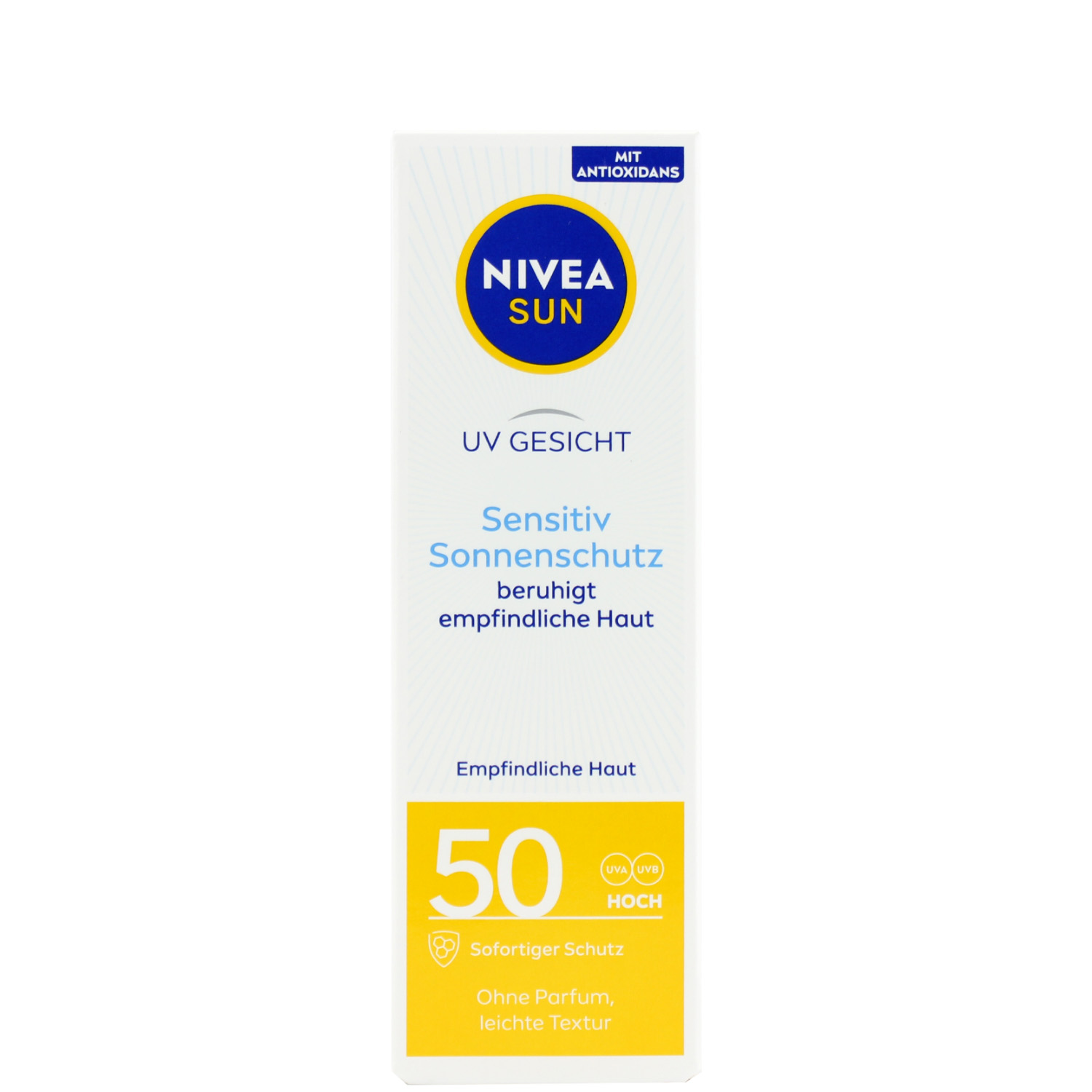 Nivea Sun UV Gesicht Sensitiv Sonnenschutz mit LSF 50 50ml