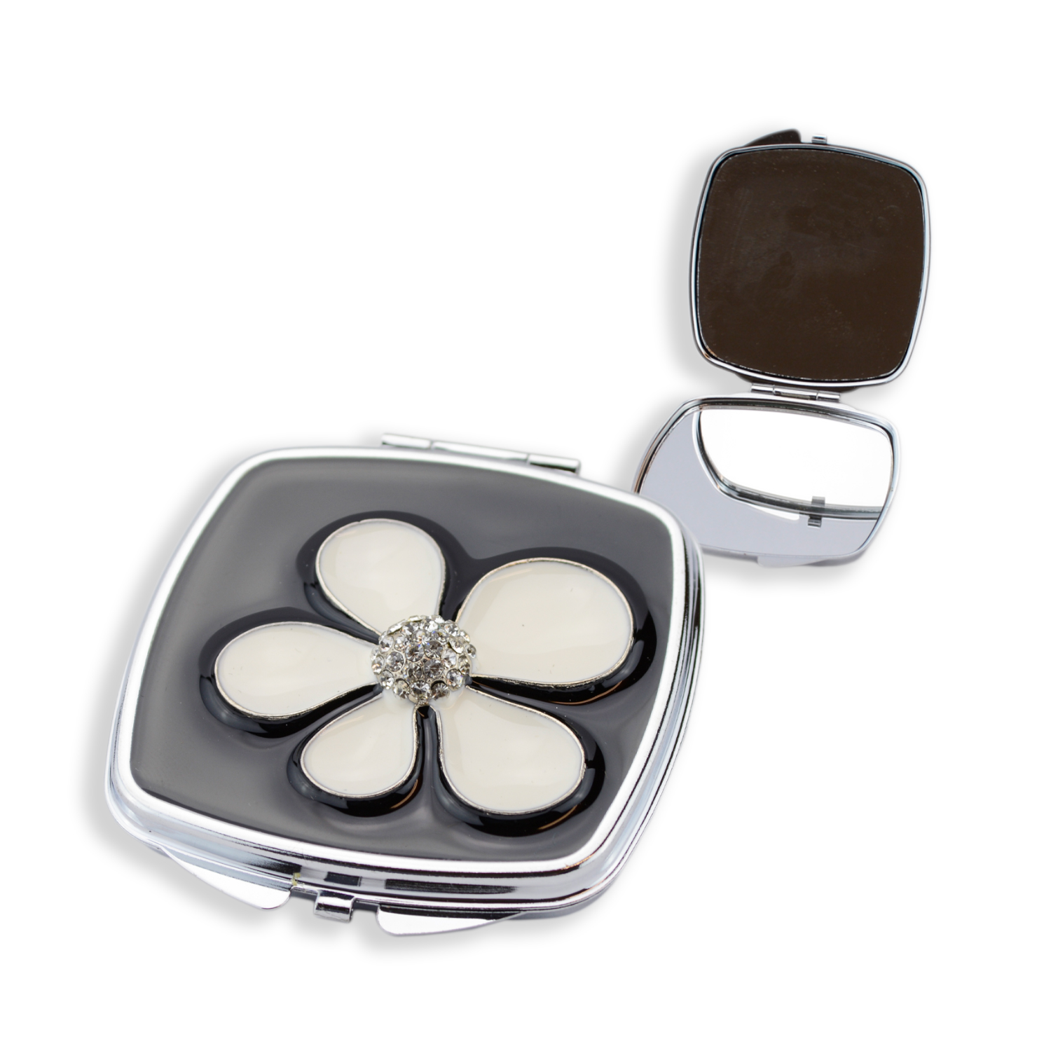 Doppelseitiger Taschenspiegel "Blume" 1er Doppelseitiger Taschenspiegel "Blume" 1er
