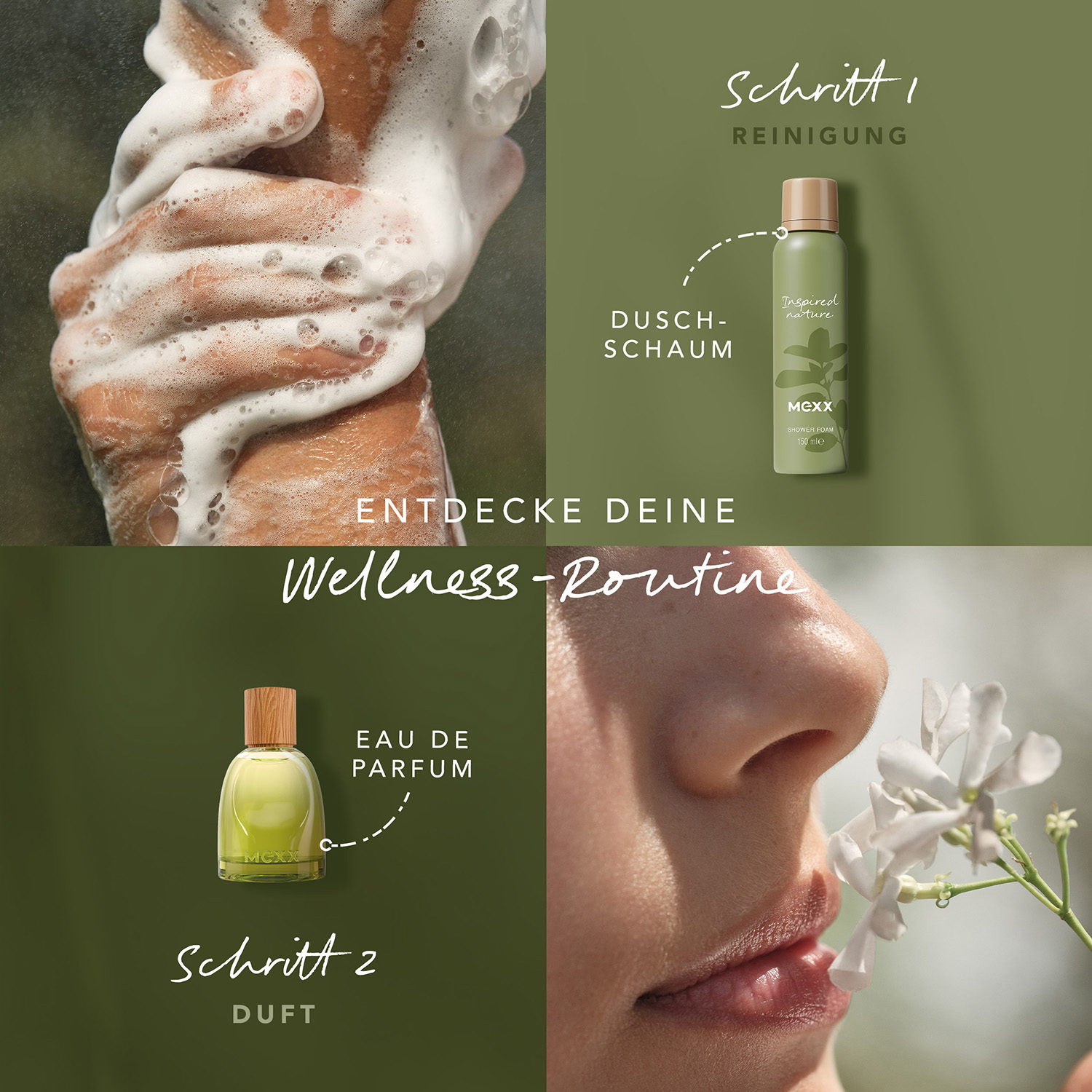 Mexx Inspired Nature for Her Set Eau de Parfum 30ml & Shower Foam 150ml