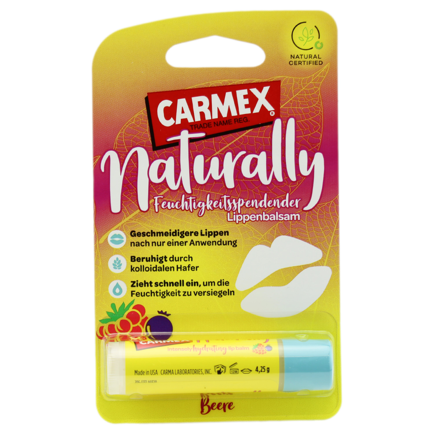 Carmex Naturally Lippenbalsam Beere 4,25g