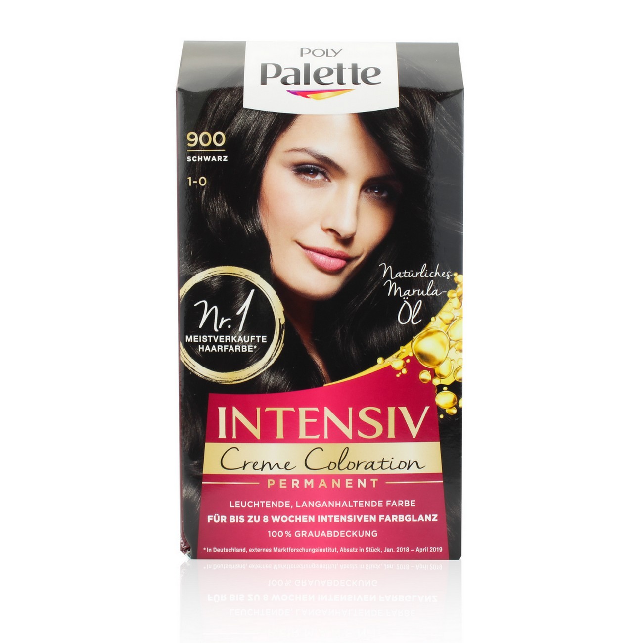 Schwarzkopf Poly Palette Intensiv Creme Coloration Permanent Nr.900 Schwarz