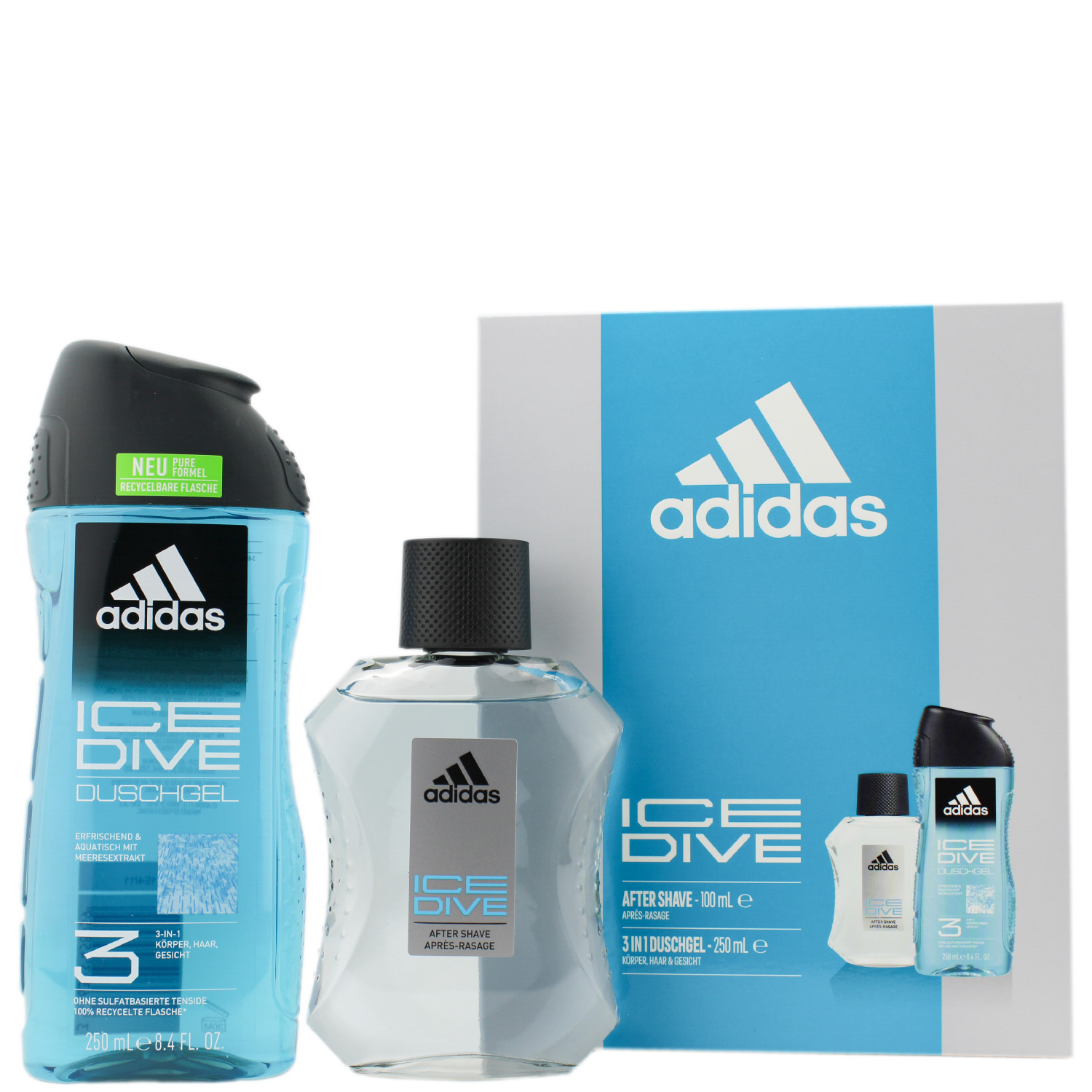 Adidas Ice Dive Set After Shave 100ml & Shower Gel 250ml