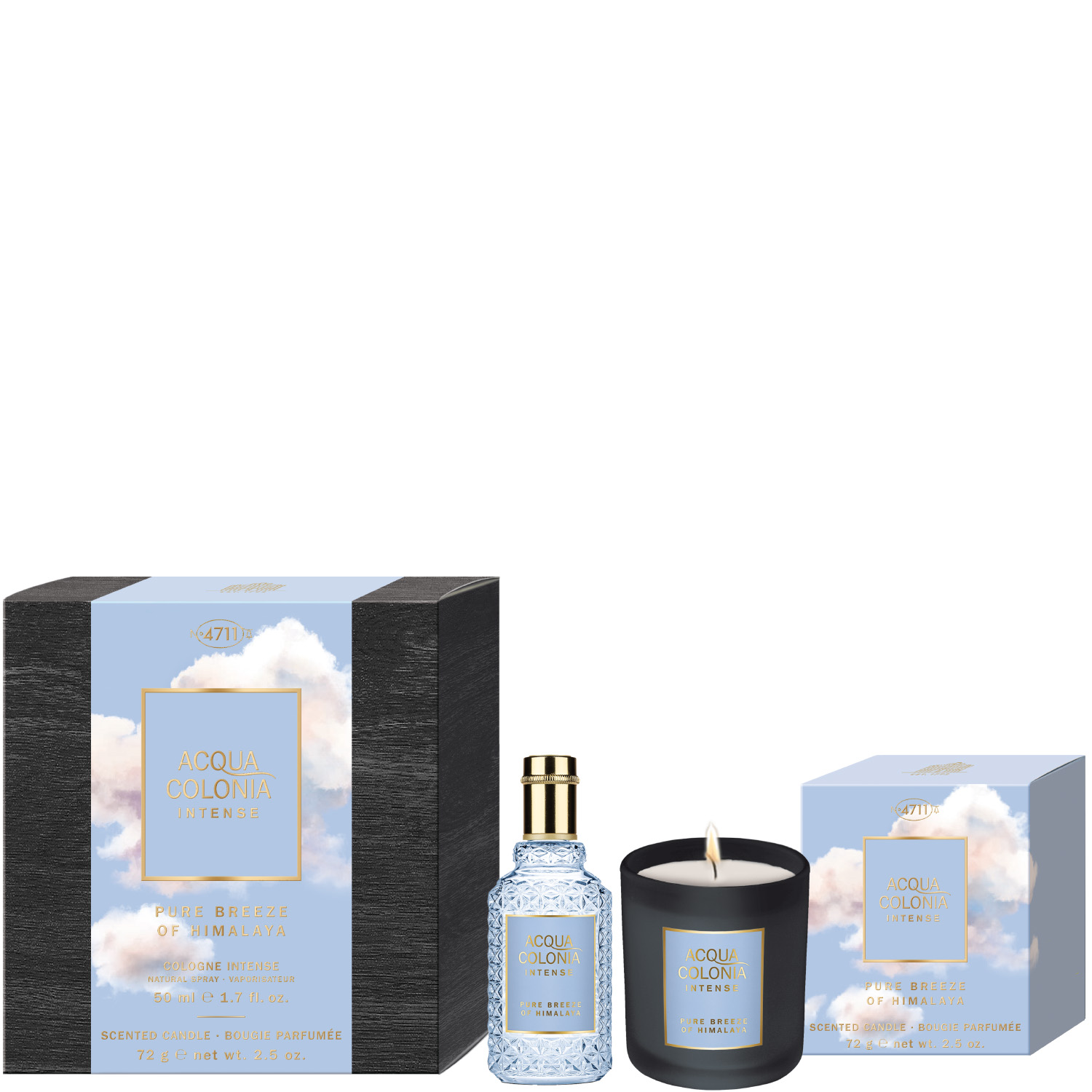 4711 Acqua Colonia Pure Breeze of Himalaya Set Eau de Cologne Intense 50ml & Duftkerze