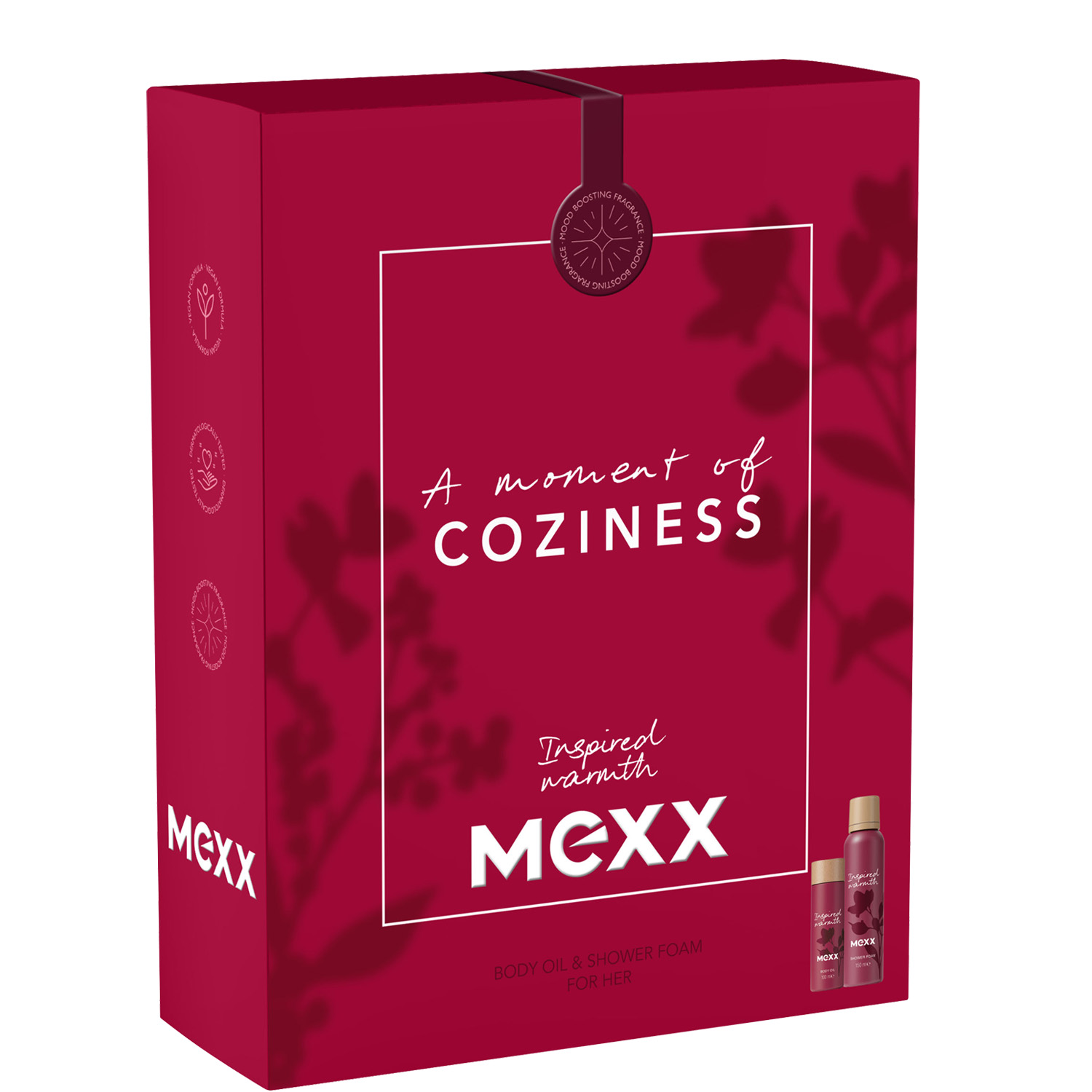 Mexx Inspired Warmth for Her Set Shower Foam150ml & Body Oil 100ml