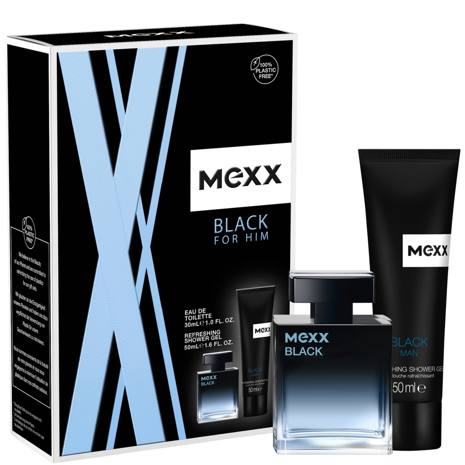 Mexx Black Man Set Eau de Toilette 30ml & Shower Gel 50ml Mexx Black Man Set Eau de Toilette 30ml & Shower Gel 50ml