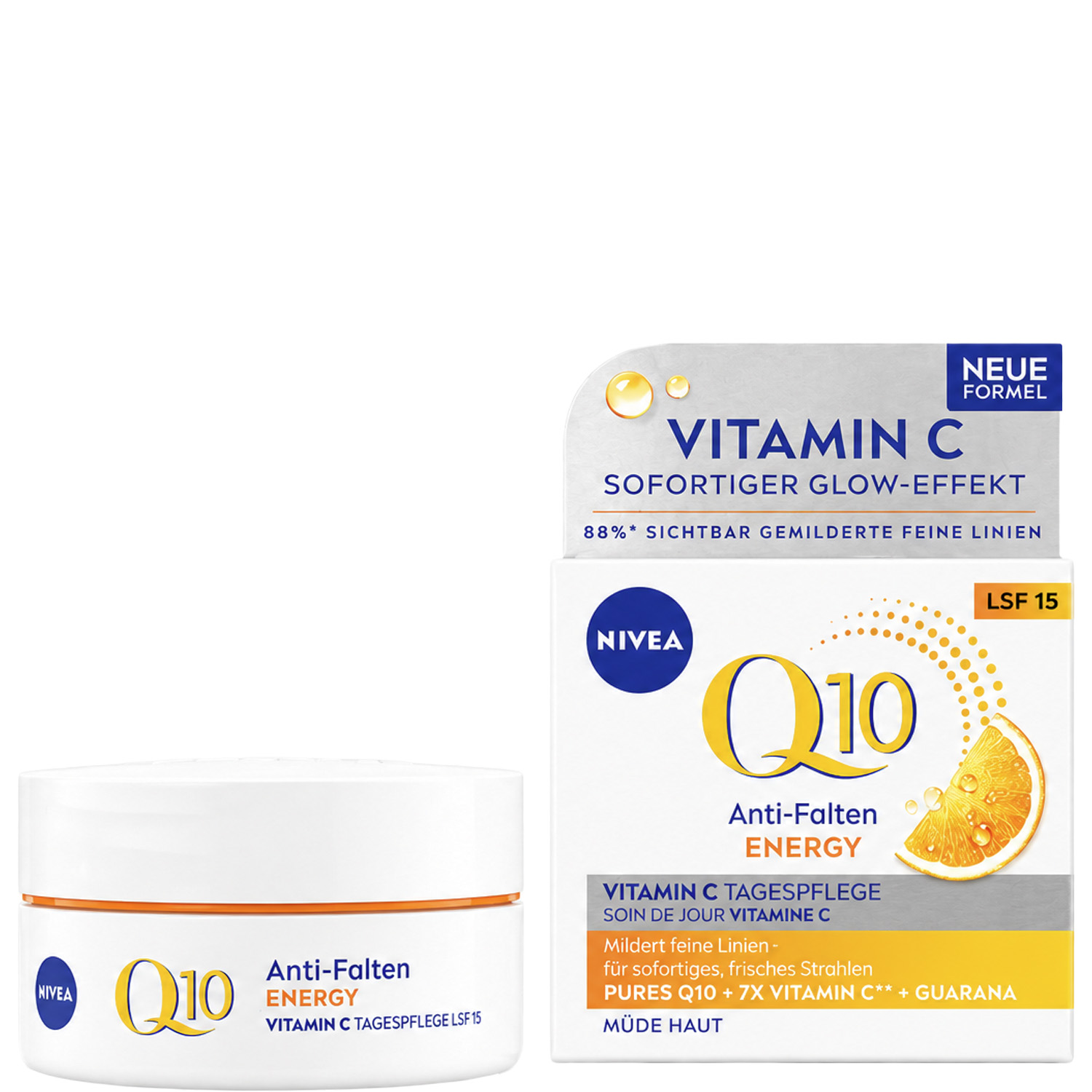 Nivea Q10 Anti-Falten Energy Vitamin C Tagespflege mit LSF15 50ml