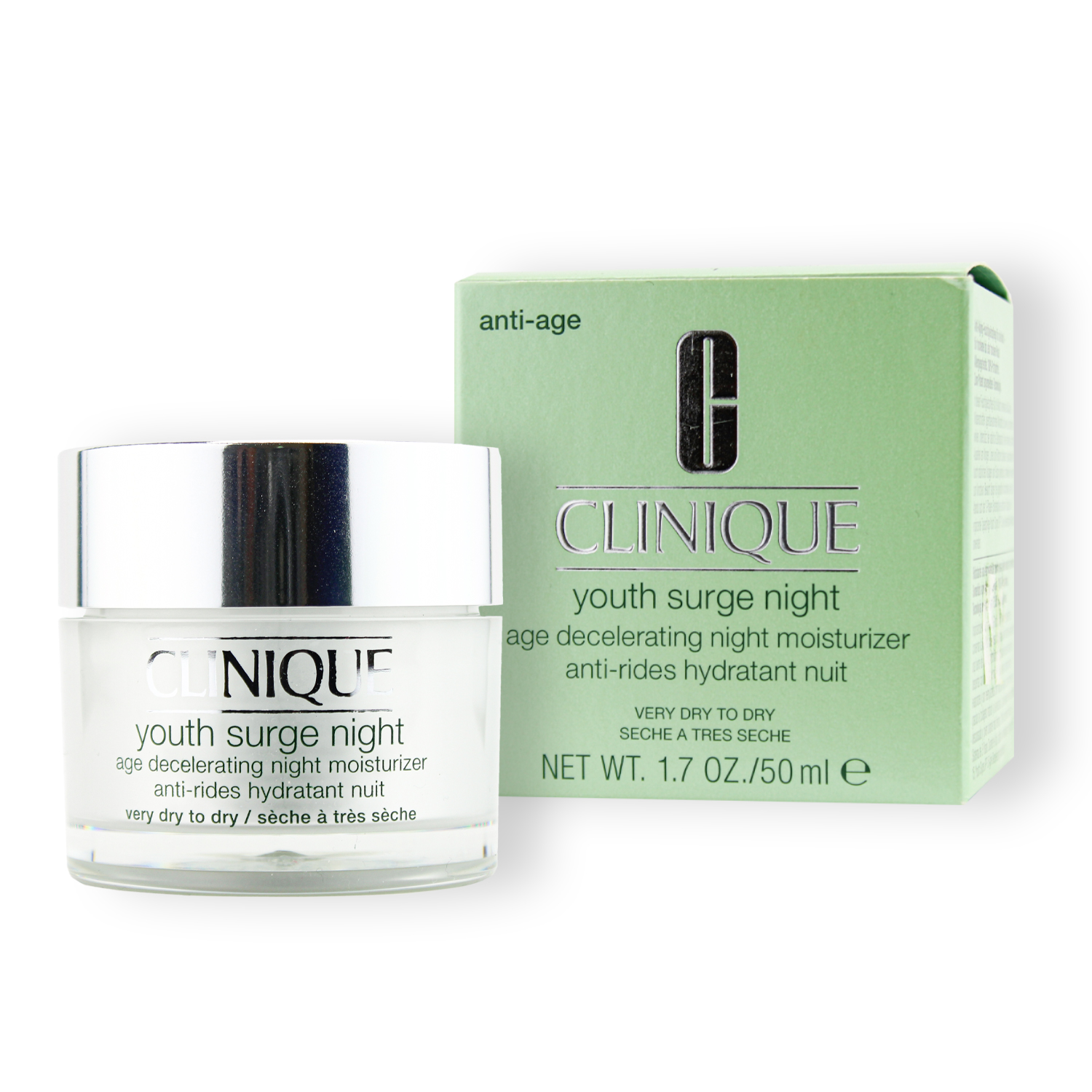 Clinique Youth Surge Night Age Decelerating Night Moisturizer Dry To Very Dry Skin 50ml