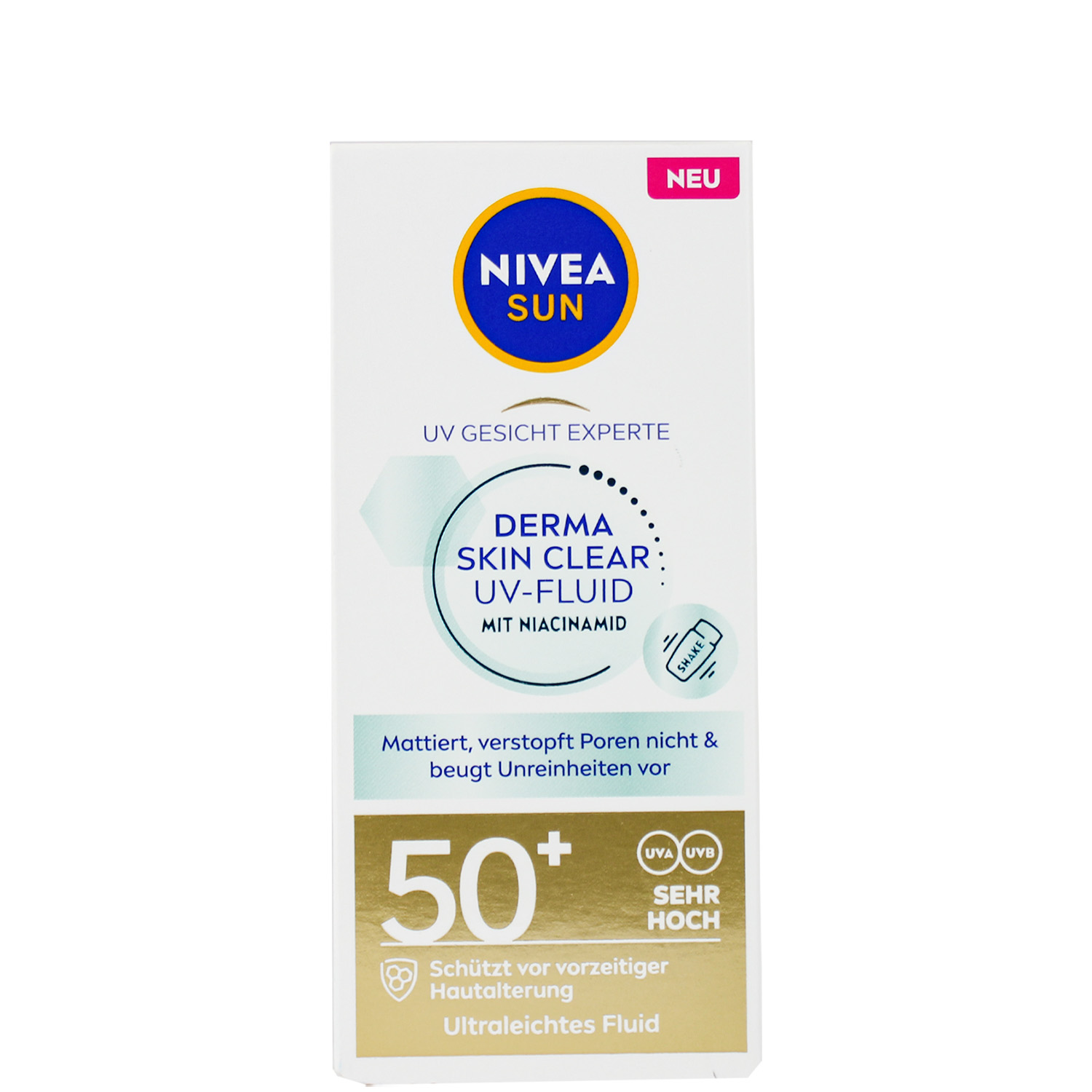Nivea Sun UV Gesicht Experte Derma Skin Clear UV-Fluid mit LSF50+ 40ml