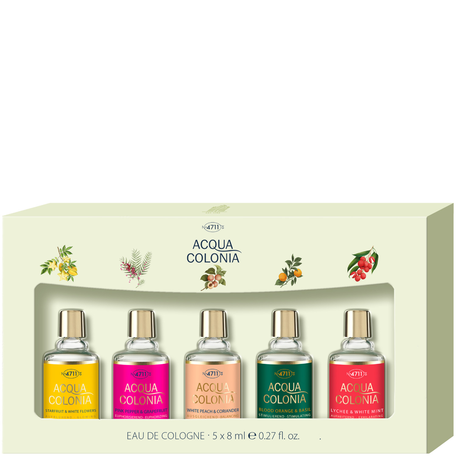 4711 Acqua Colonia Eau de Cologne Miniatur Set 5-teilig