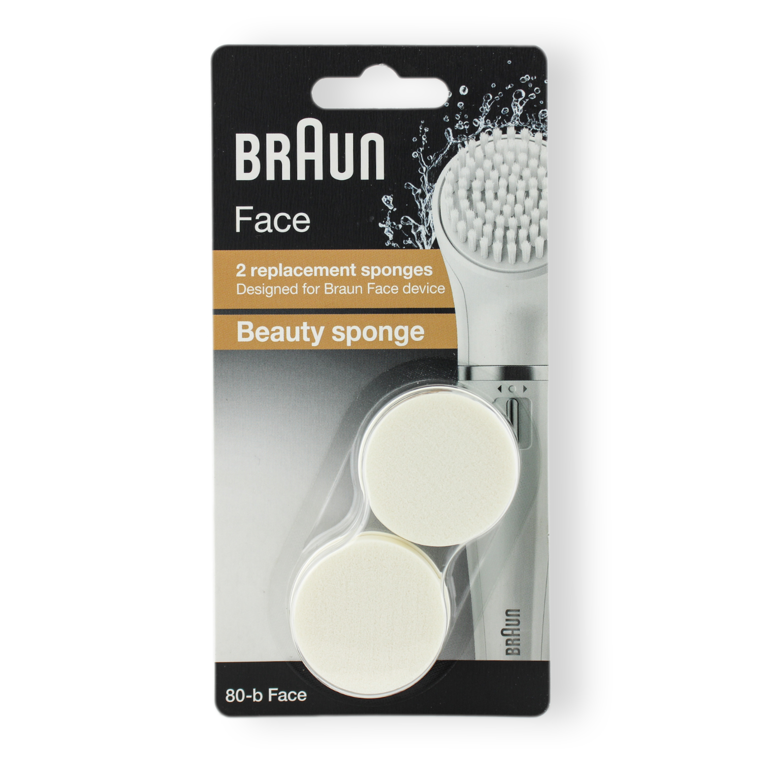 Braun Face 80-b Beauty Schwamm 2er-Nachfüllpack