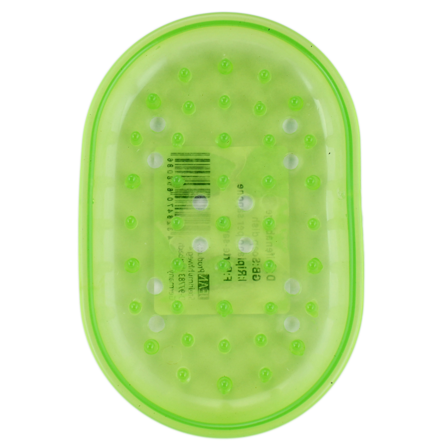 Seifenablage Oval aus Gummi in Grün