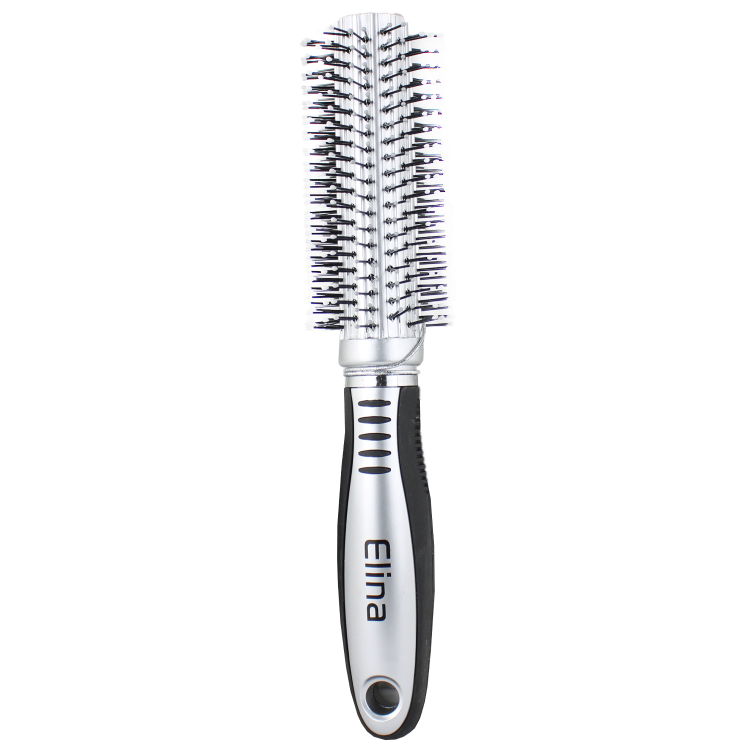 Elina Med Rundbürste Klein in Silber