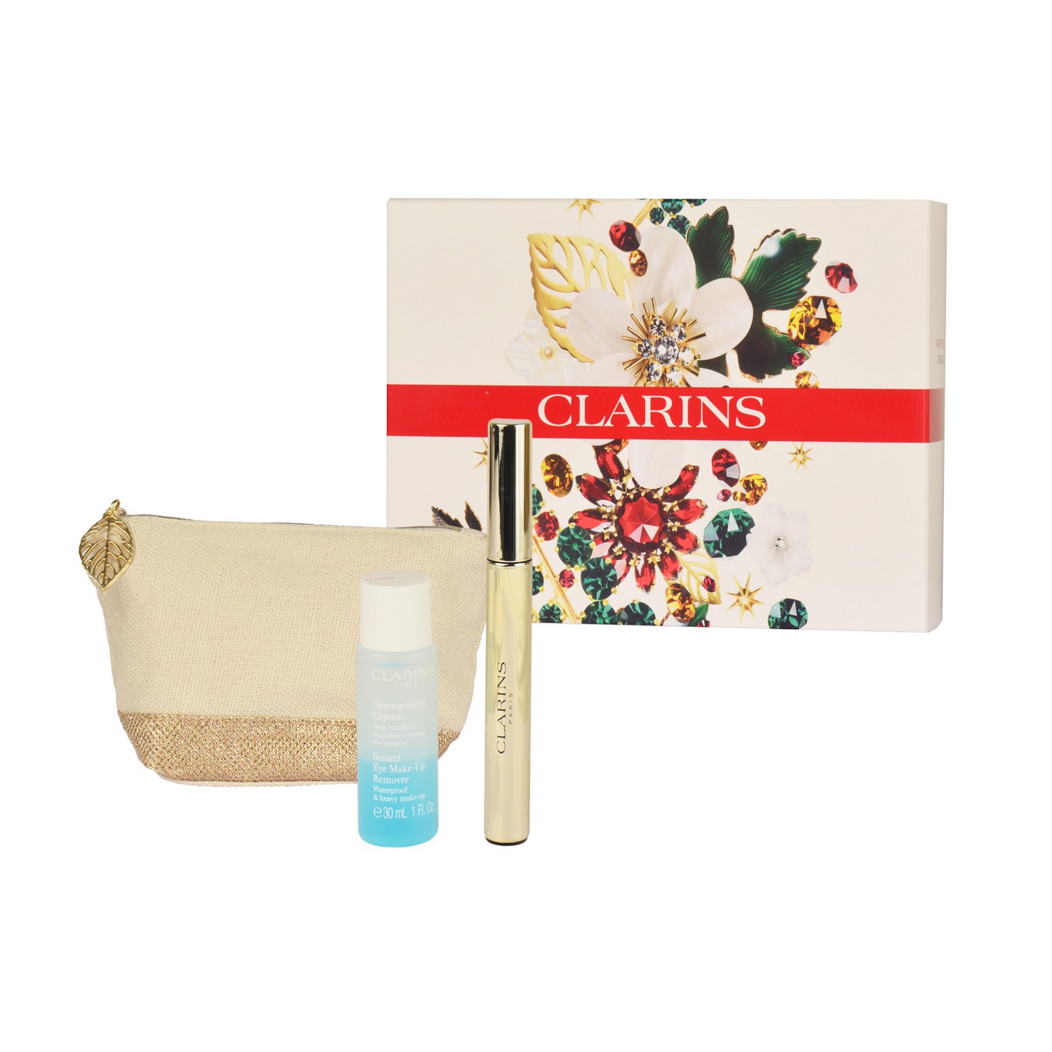 Clarins Set Supra Volume 2-teilig mit Kosmetiktasche