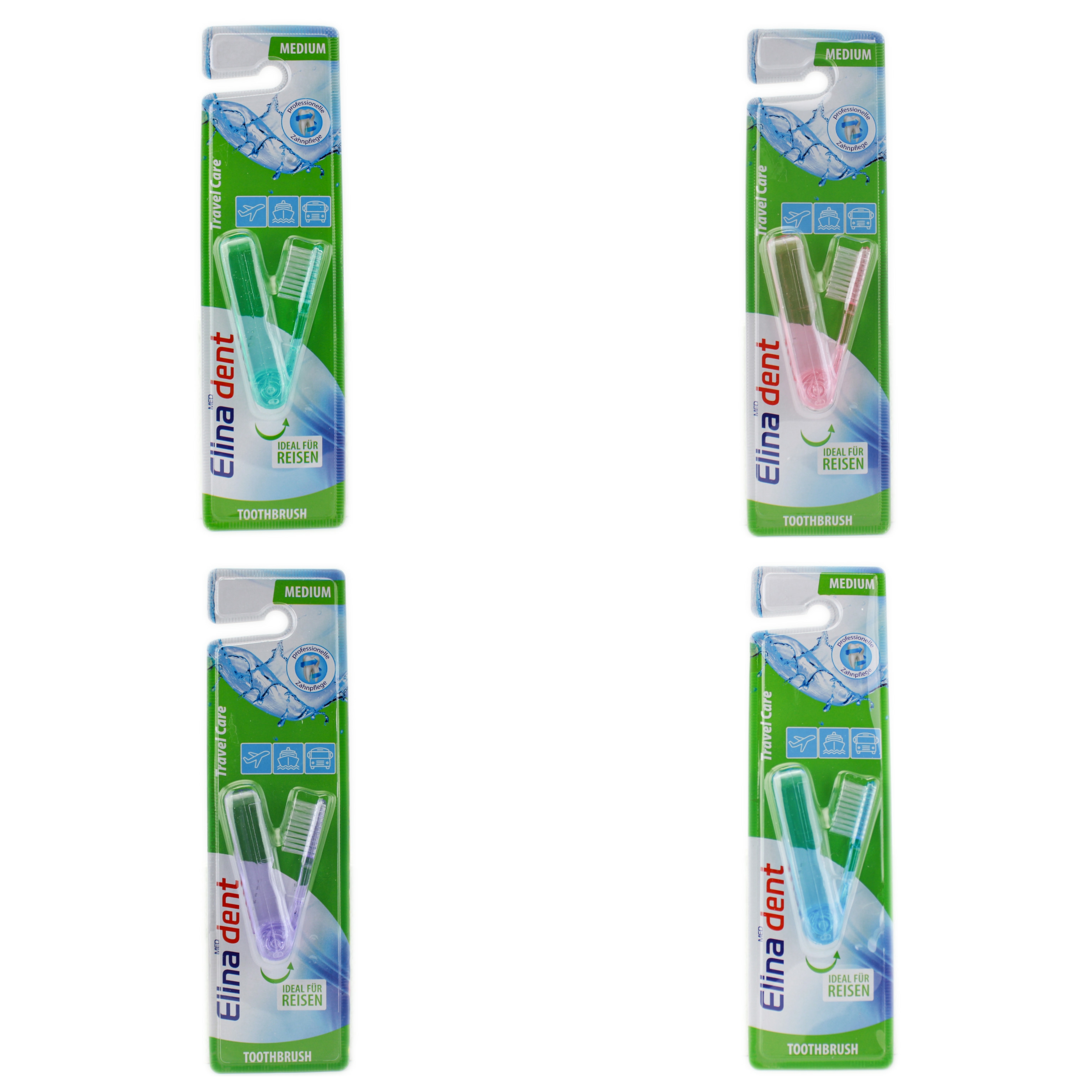 Elina Med dent Reisezahnbürste Medium klappbar Elina Med dent Reisezahnbürste Medium klappbar