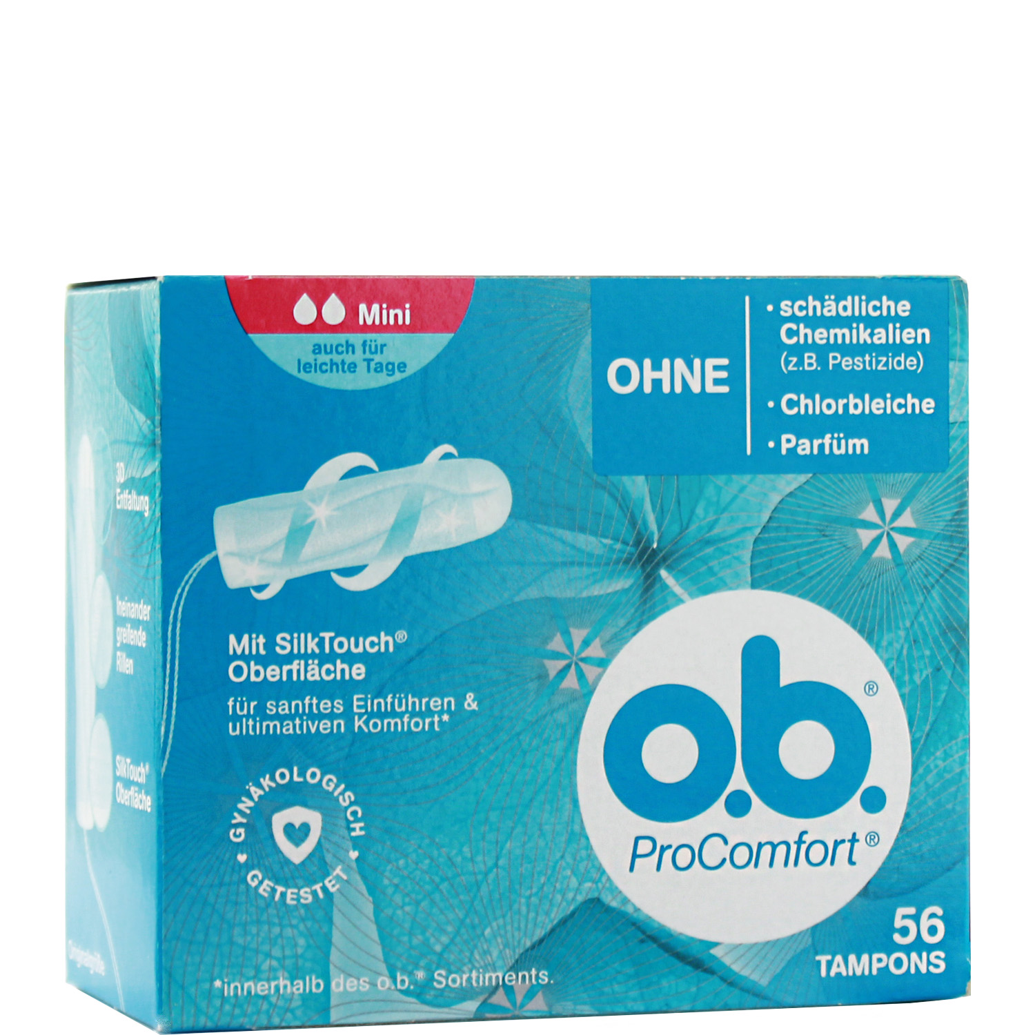Das o.b. Pro Comfort Tampon Mini 56er-Pack einfach bei online bestellen