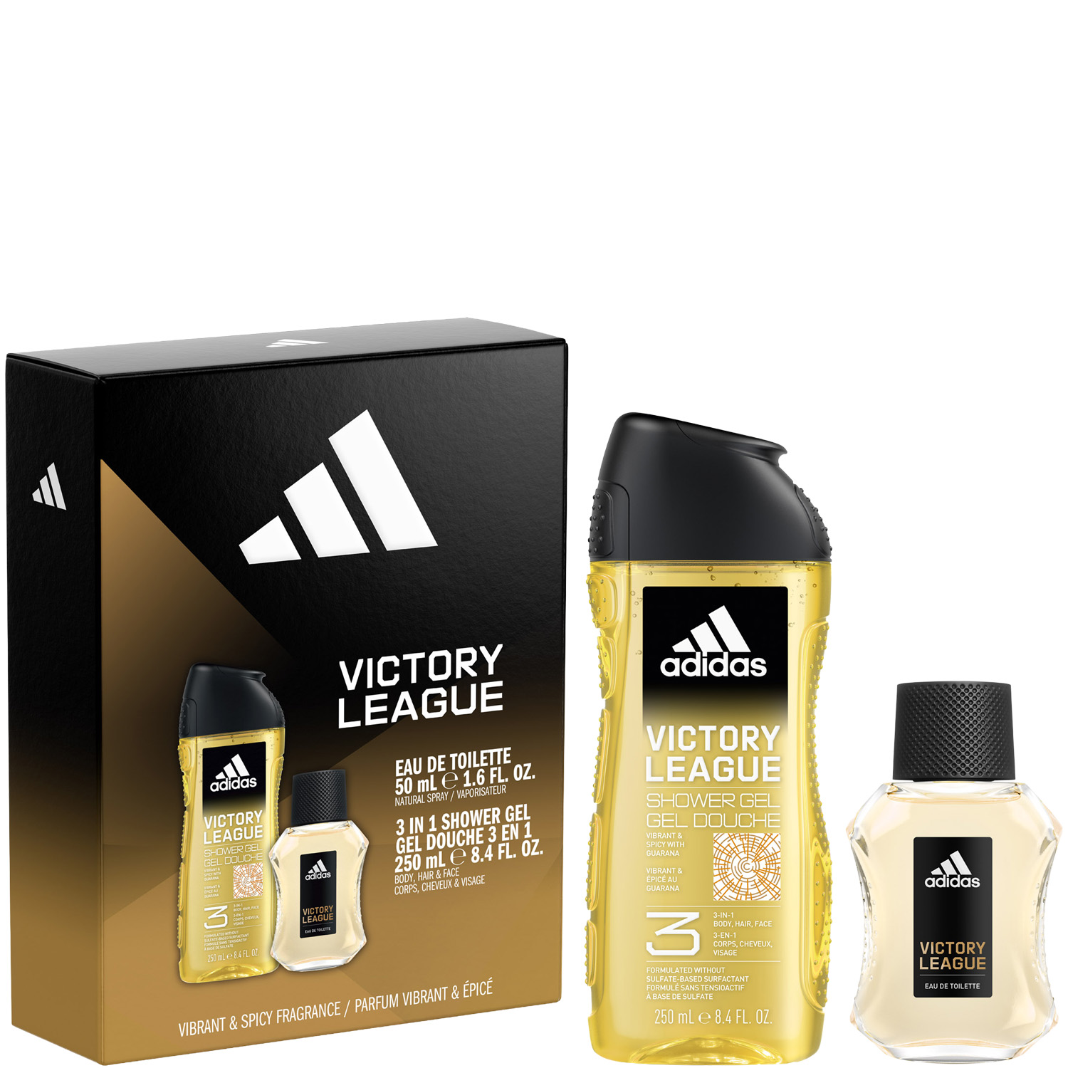 Adidas Victory League Set Eau de Toilette 50ml & Shower Gel 250ml