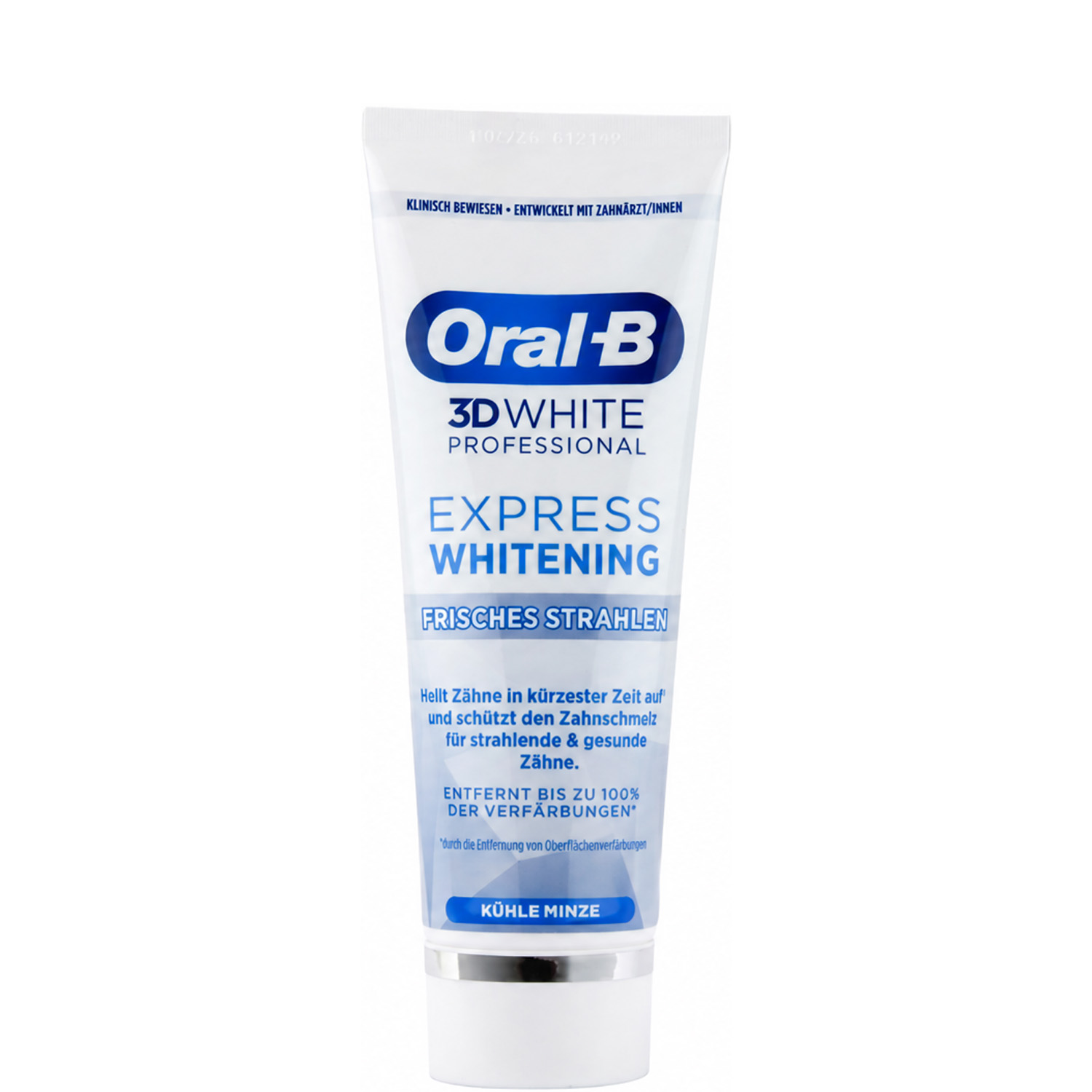 Oral-B 3D White Professional Express Whitening Zahncreme mit Minze 75 ml