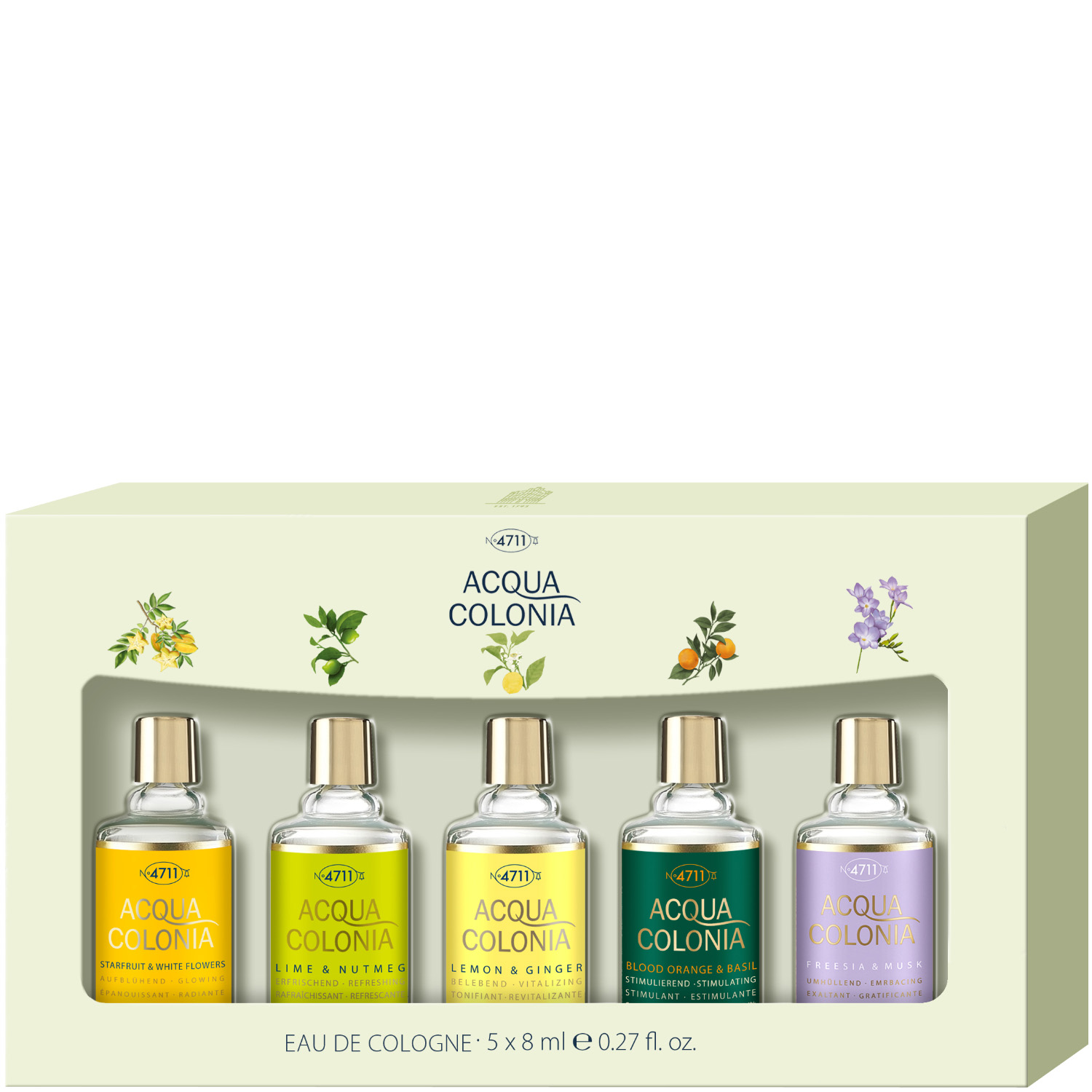 4711 Acqua Colonia Eau de Cologne Miniatur Set 2024 5-teilig