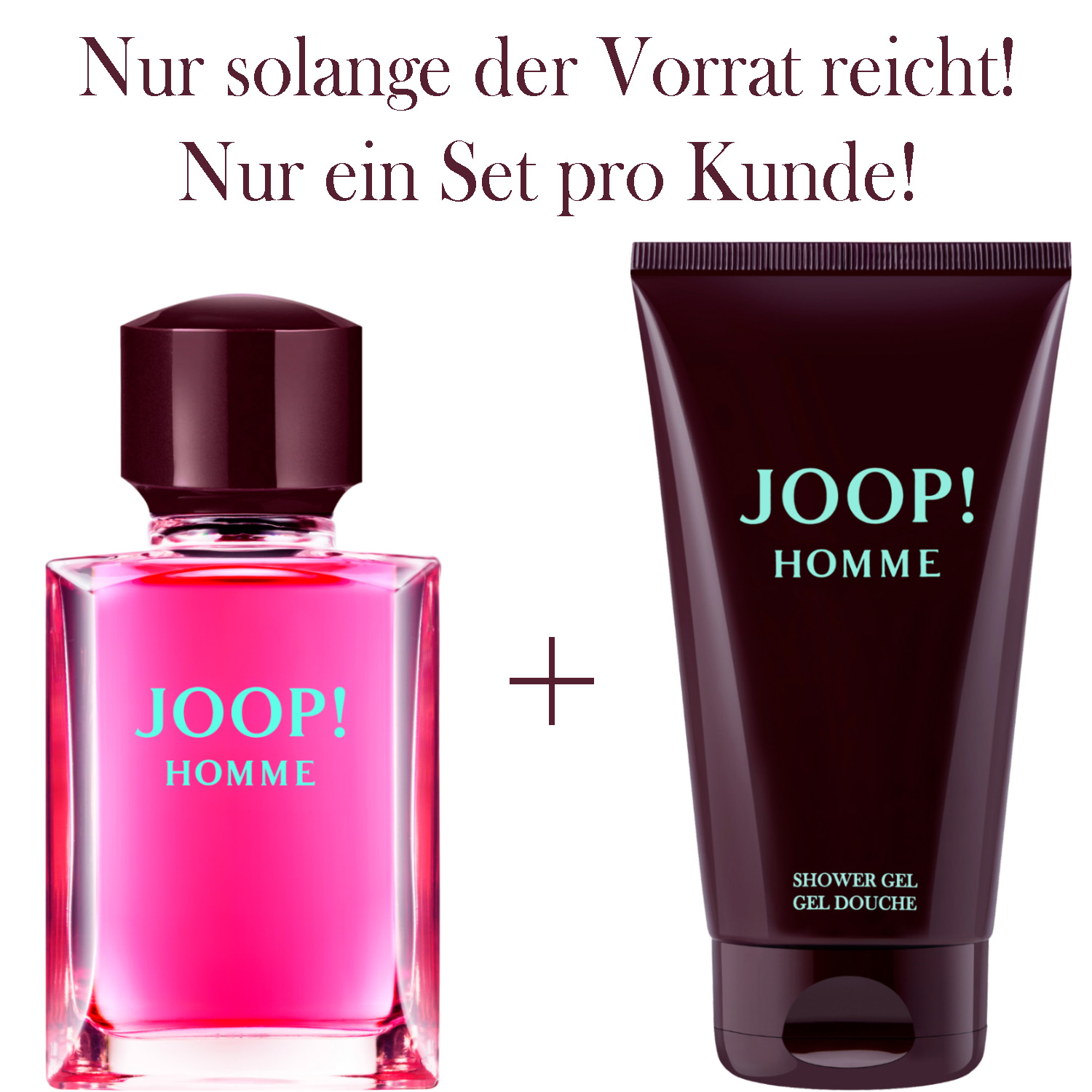 Joop! Homme Eau de Toilette 75ml + Shower Gel 150ml Gratis