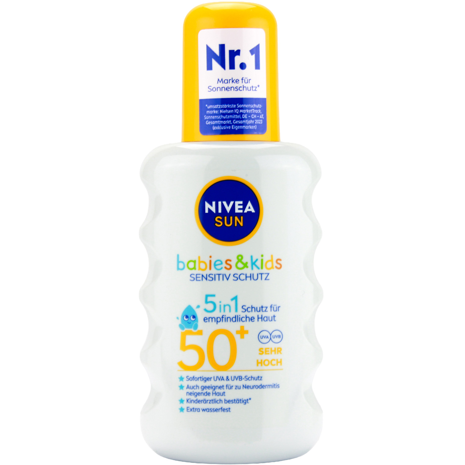 Nivea Sun Babies & Kids Sensitive Schutz 5in1 Sonnenspray mit LSF 50+ 200ml