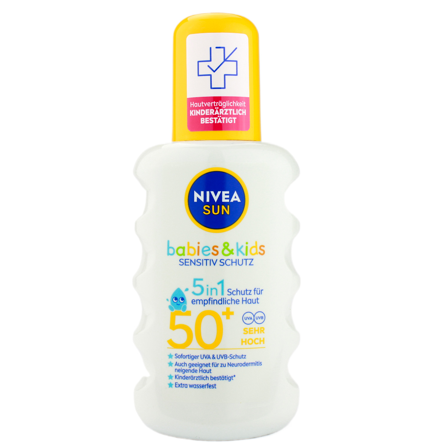 Nivea Sun Babies & Kids Sensitive Schutz 5in1 Sonnenspray mit LSF 50+ 200ml
