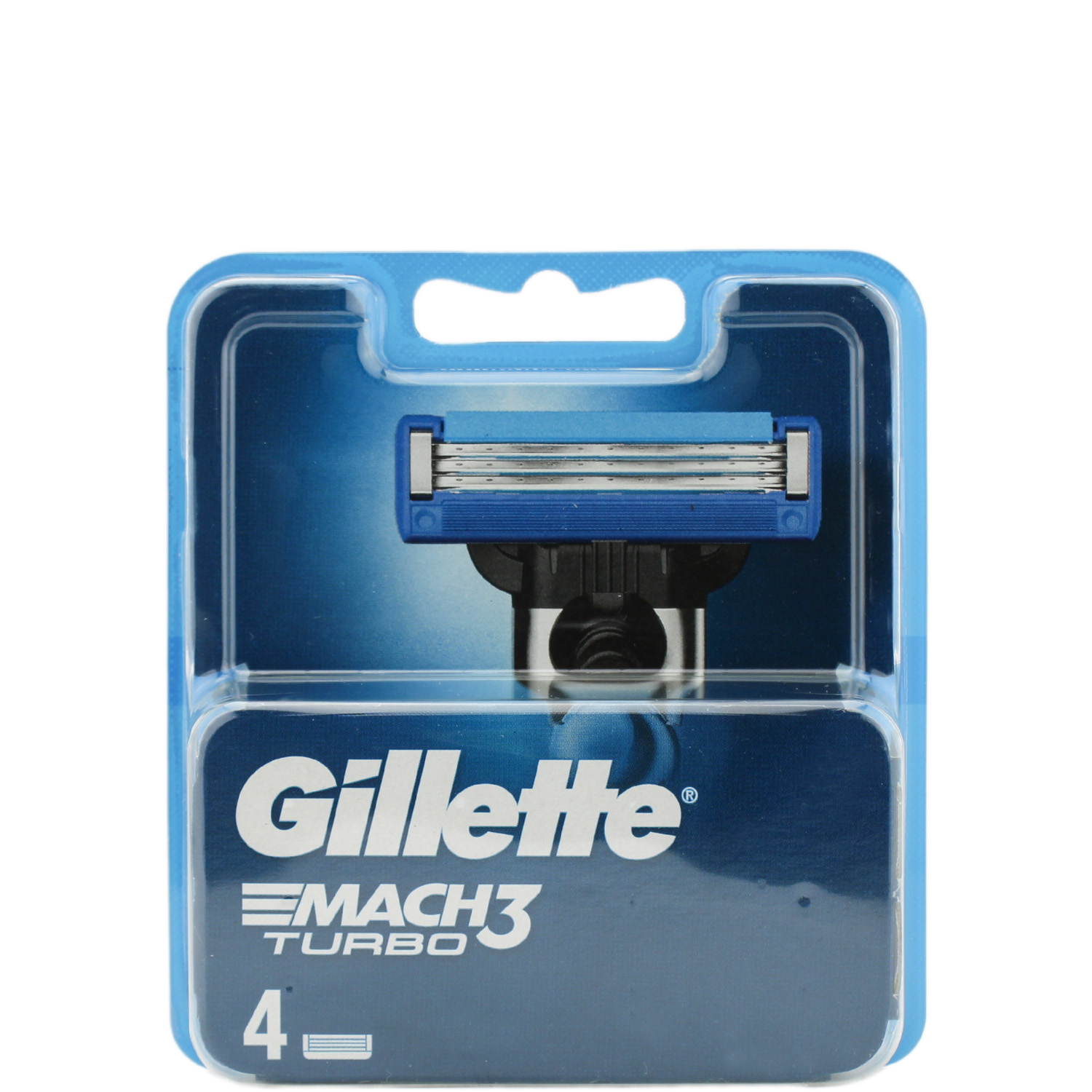 Gillette Mach3 Turbo Ersatzklingen 4er-Pack