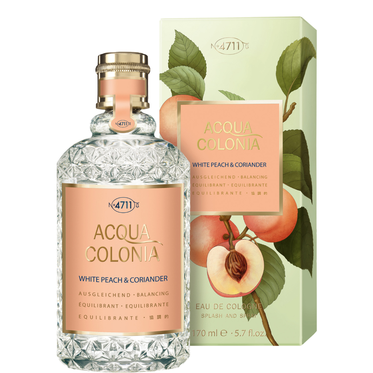 4711 Acqua Colonia White Peach & Coriander Eau de Cologne 170ml