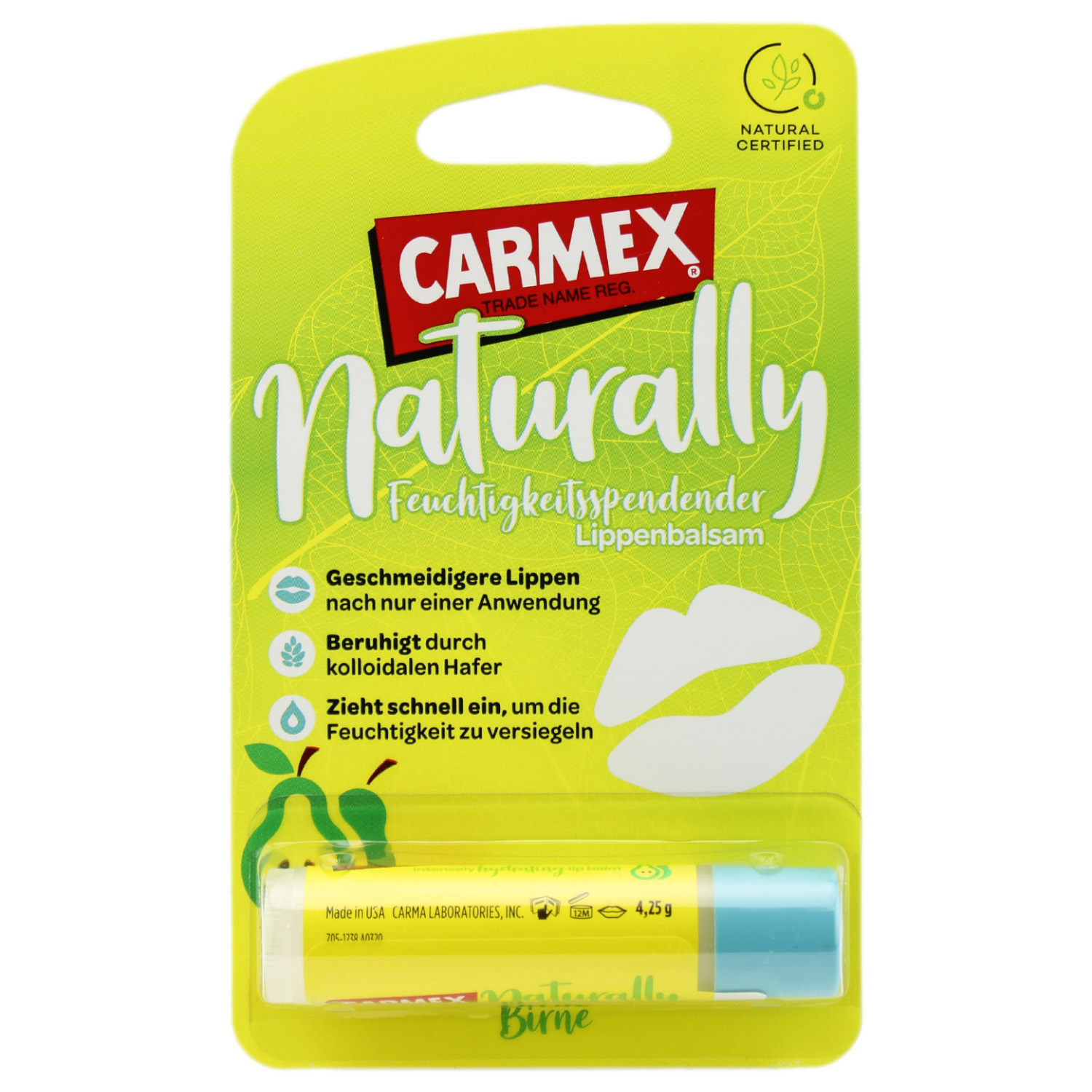 Carmex Naturally Lippenbalsam Birne 4,25g