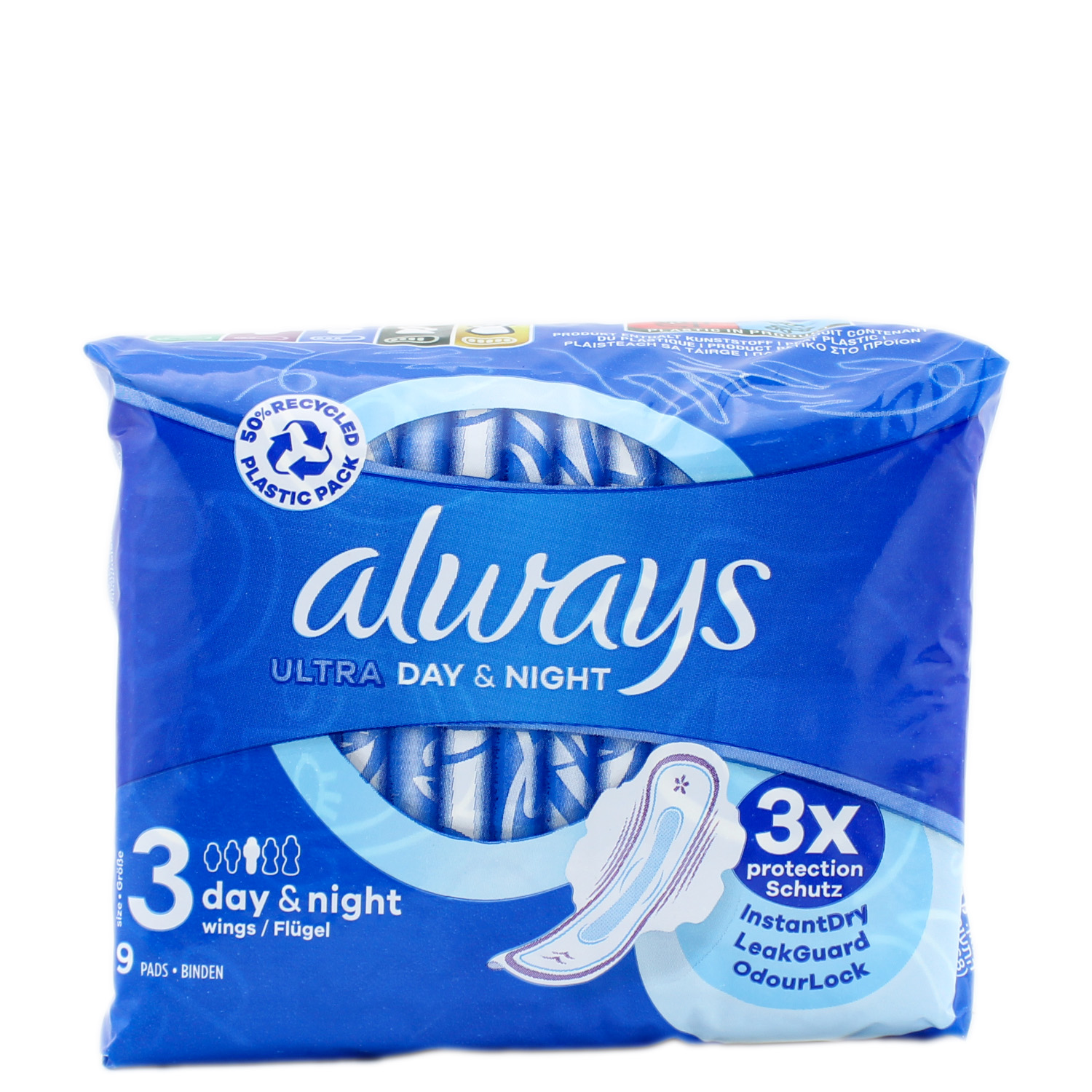 Always Ultra Binde Day & Night mit Flügeln 9er-Pack