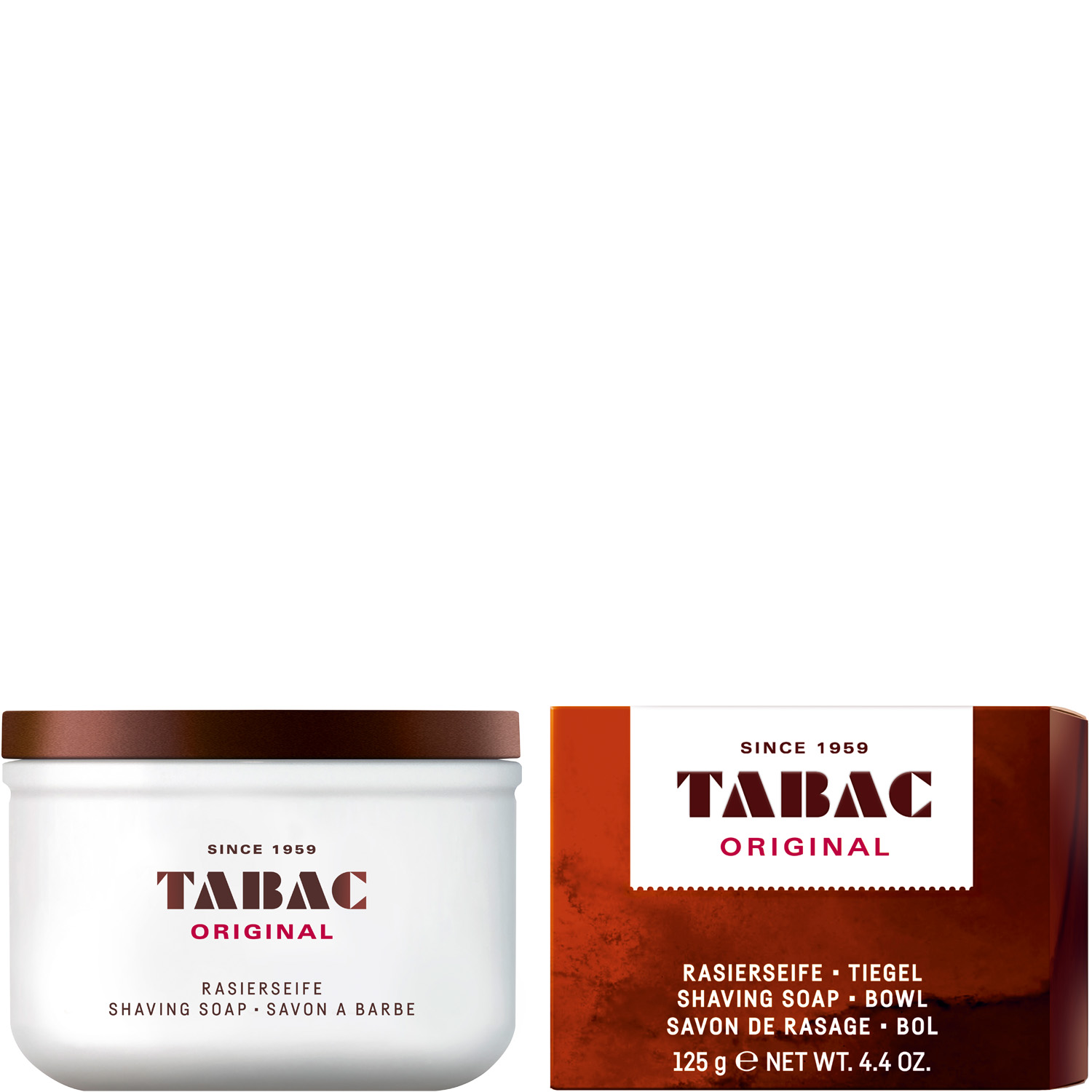 Tabac Original Rasierseife im Tiegel 125g