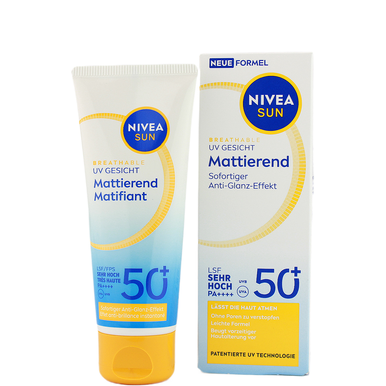 Nivea Sun Breathable UV Gesicht Mattierender Sonnenschutz mit LSF50+ 40ml