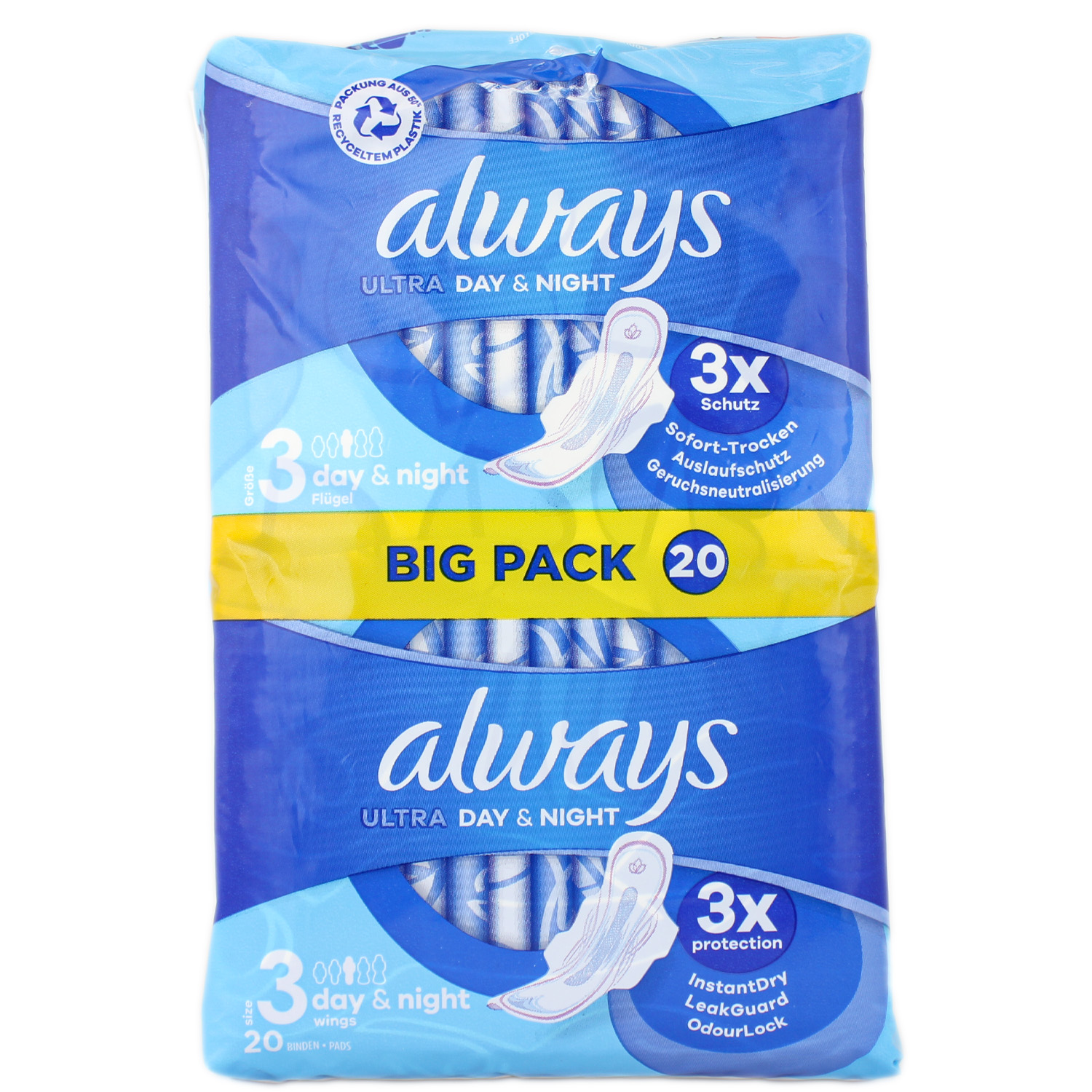 Always Ultra Day & Night Binden mit Flügeln 20er-BigPack