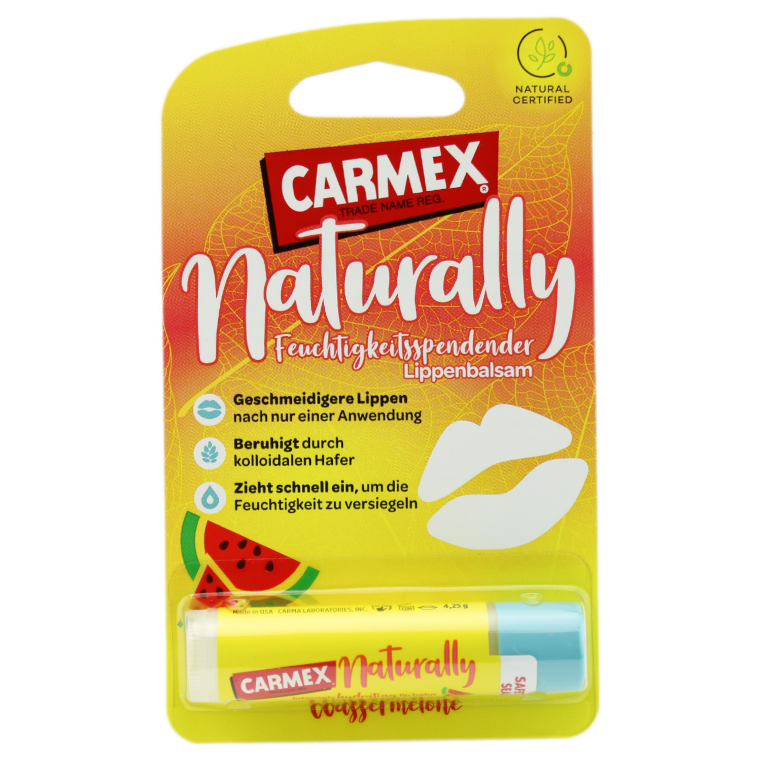 Carmex Naturally Lippenbalsam Wassermelone 4,25g