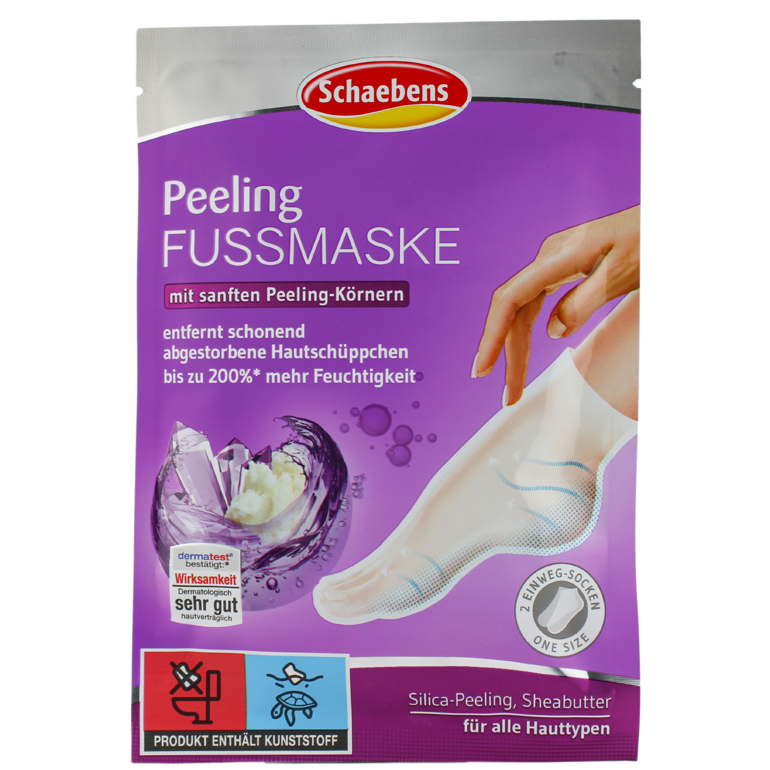 Schaebens Peeling Fussmaske 1 Paar