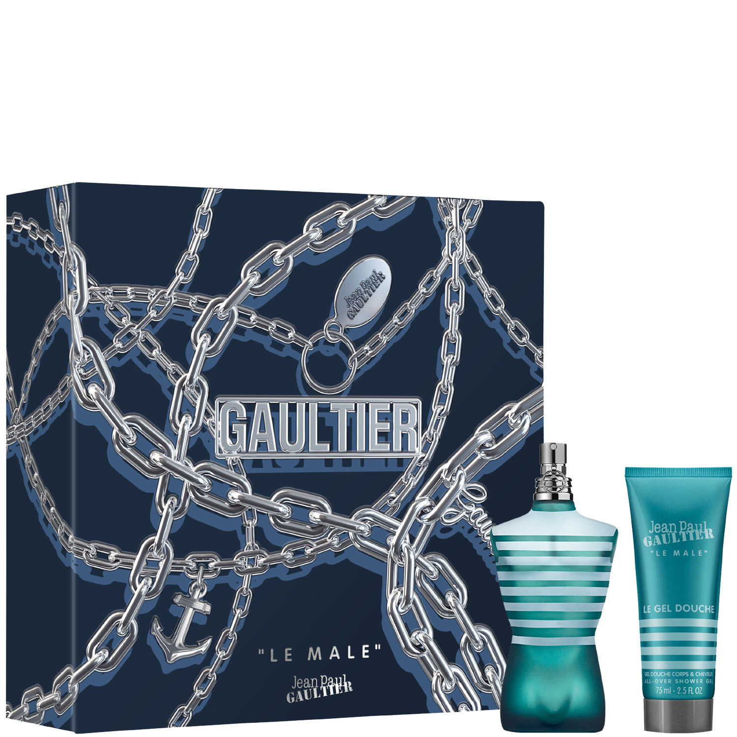 Jean Paul Gaultier Le Male Set 2023 Eau de Toilette 75ml & Shower Gel 75ml