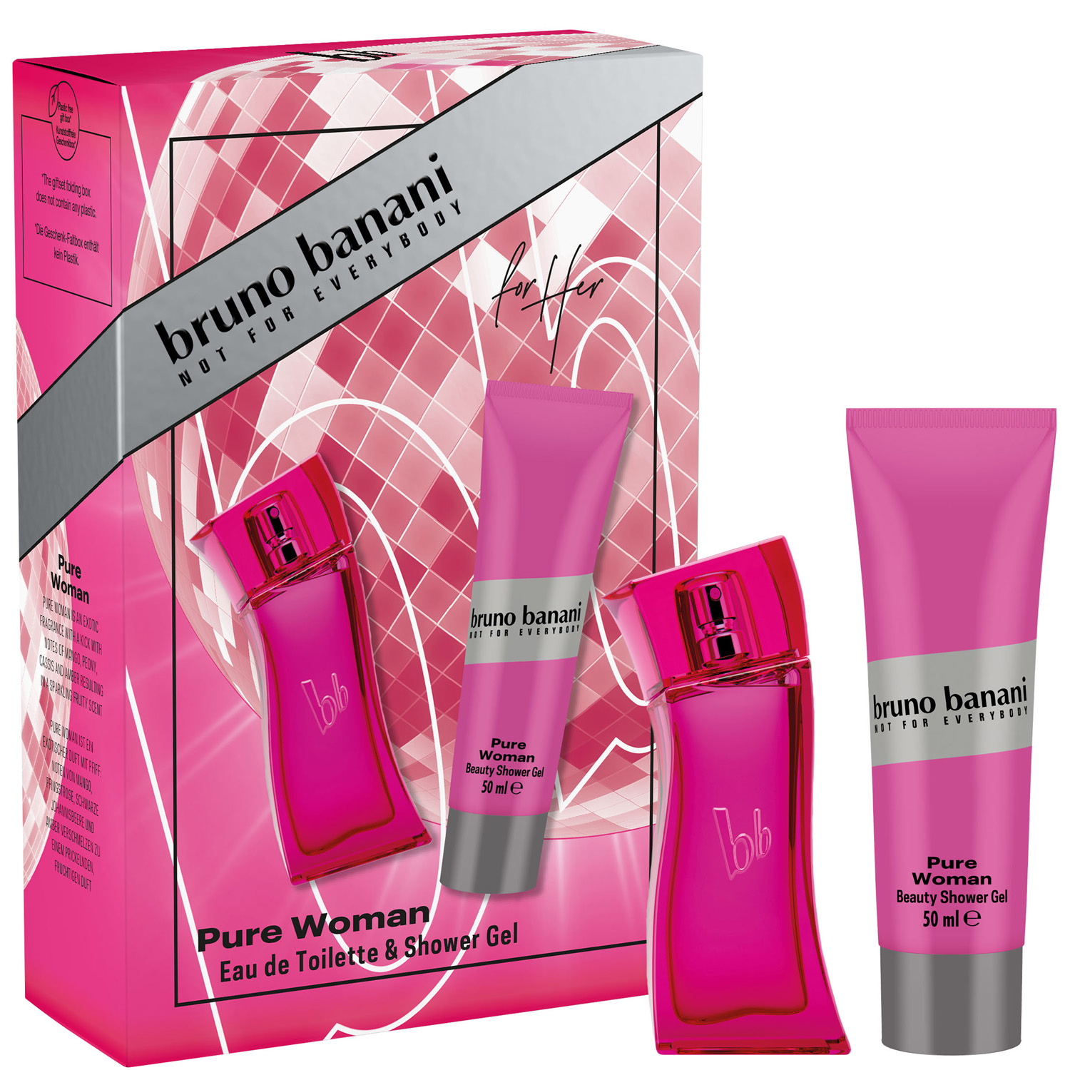 Bruno Banani Pure Woman Set Eau de Toilette 30ml & Shower Gel 50ml