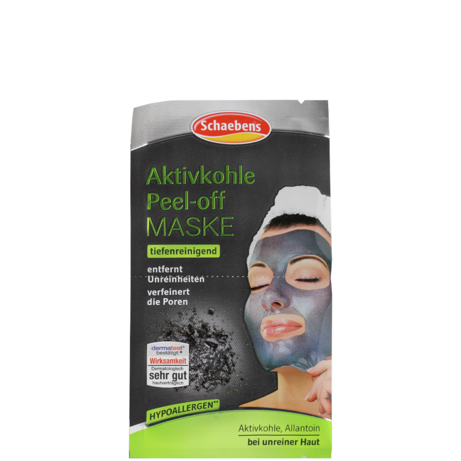 Schaebens Aktivkohle Peel-Off Maske 2x8ml