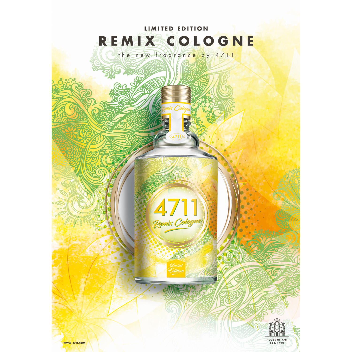Das prickelnde 4711 Remix Cologne Zitrone Eau de Cologne bequem