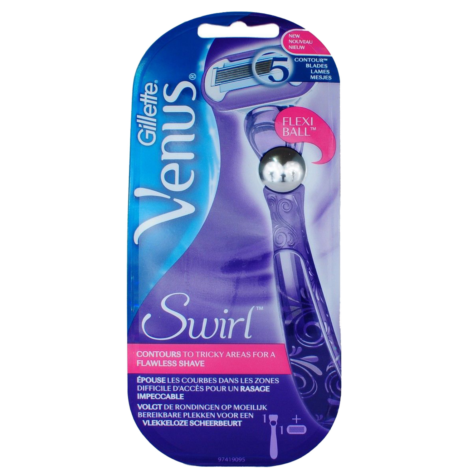 Gillette Venus Swirl Rasierer inkl. 1 Rasierklinge