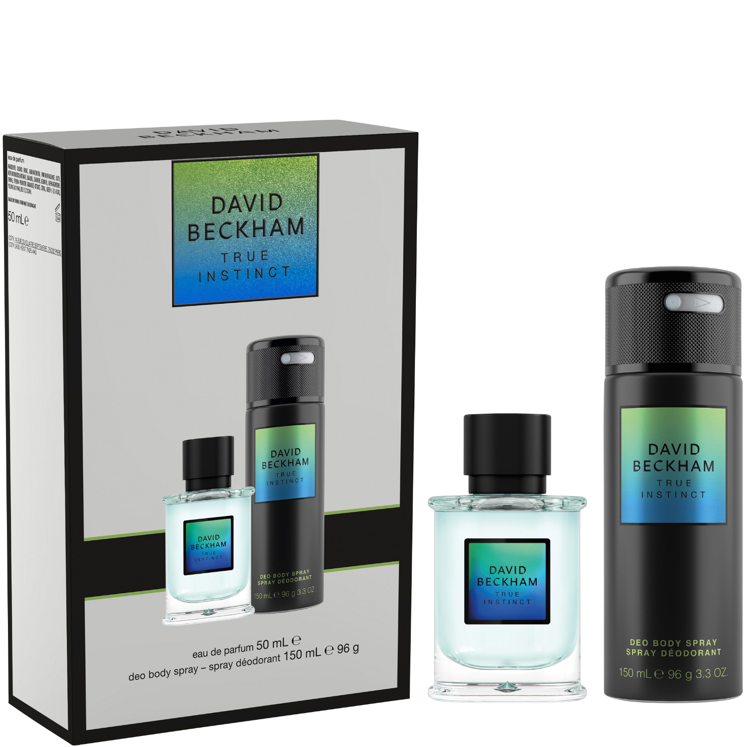 David Beckham True Instinct Set Eau de Parfum 50ml & Deodorant Spray 150ml