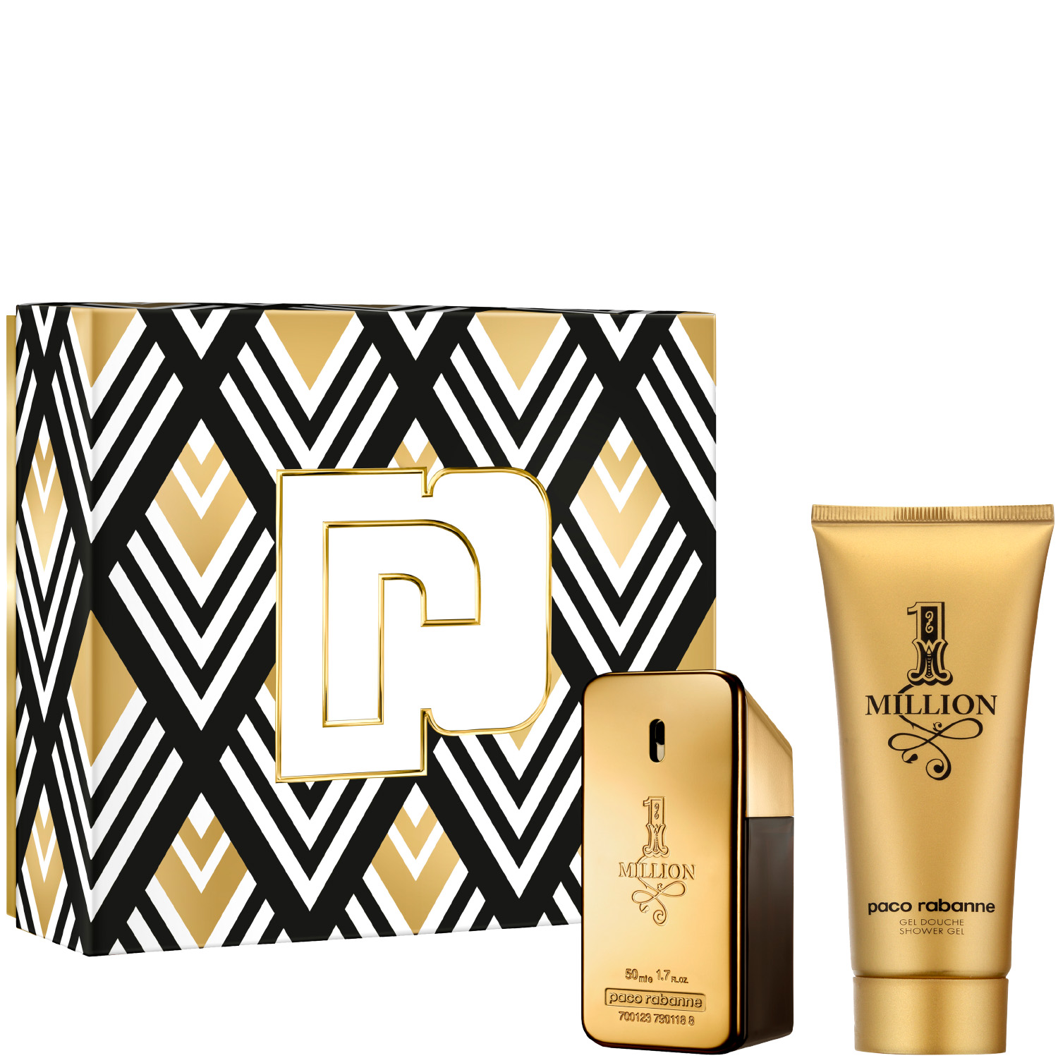 Rabanne 1 Million Set Eau de Toilette 50ml & Shower Gel 100ml