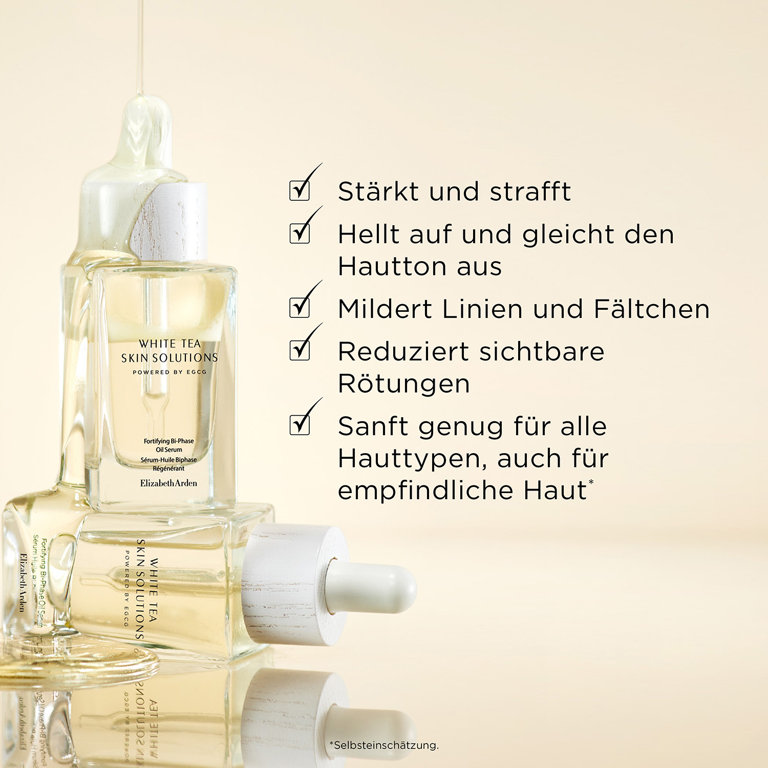 Elizabeth Arden White Tea Skin Solutions Stärkendes Zwei-Phasen-Öl-Serum 30ml