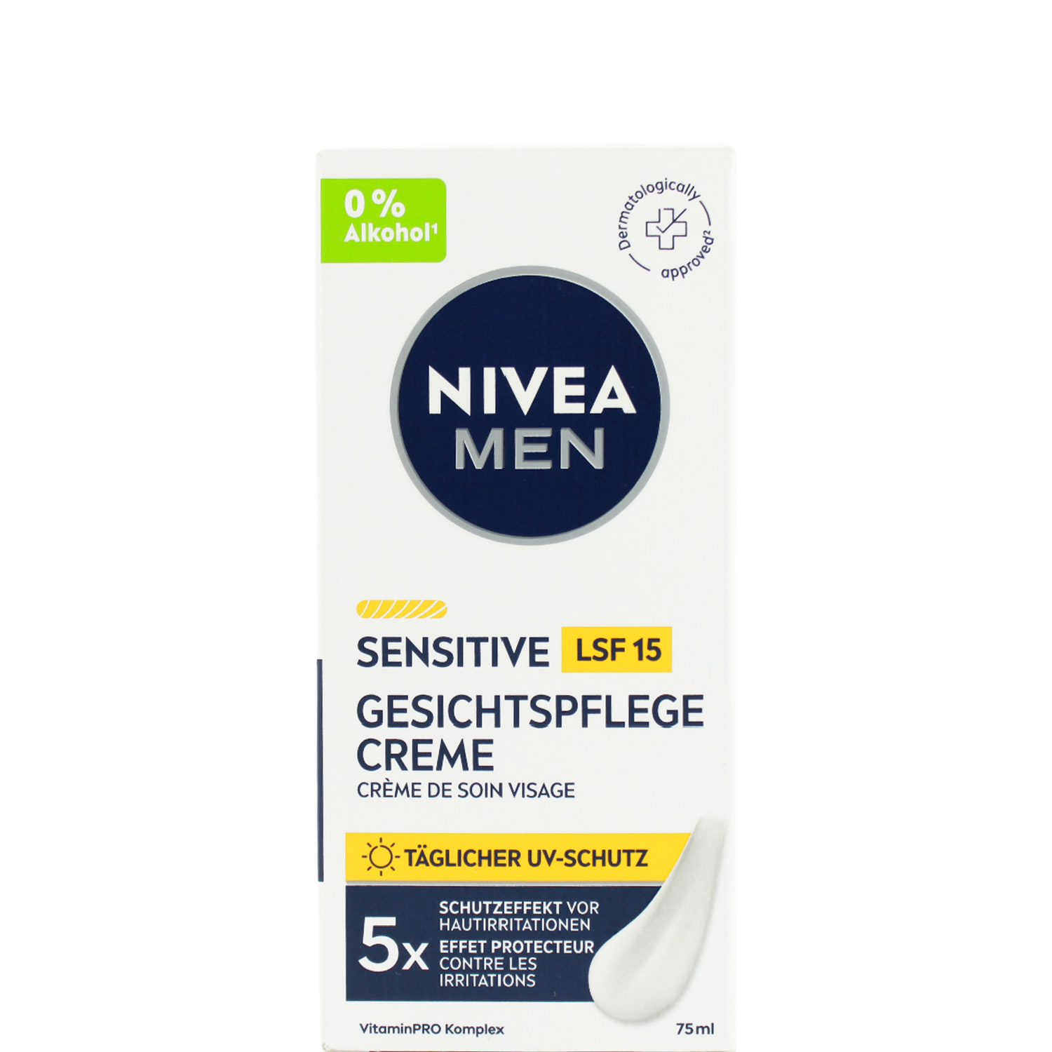 Nivea Men Sensitive Gesichtspflege Creme mit LSF15 75ml