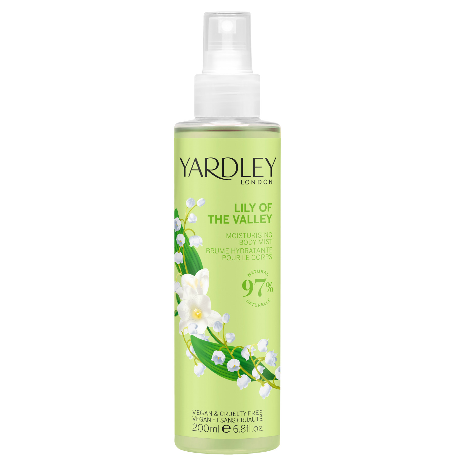 Yardley English Lily of the Valley Moisturising Body Mist 200ml