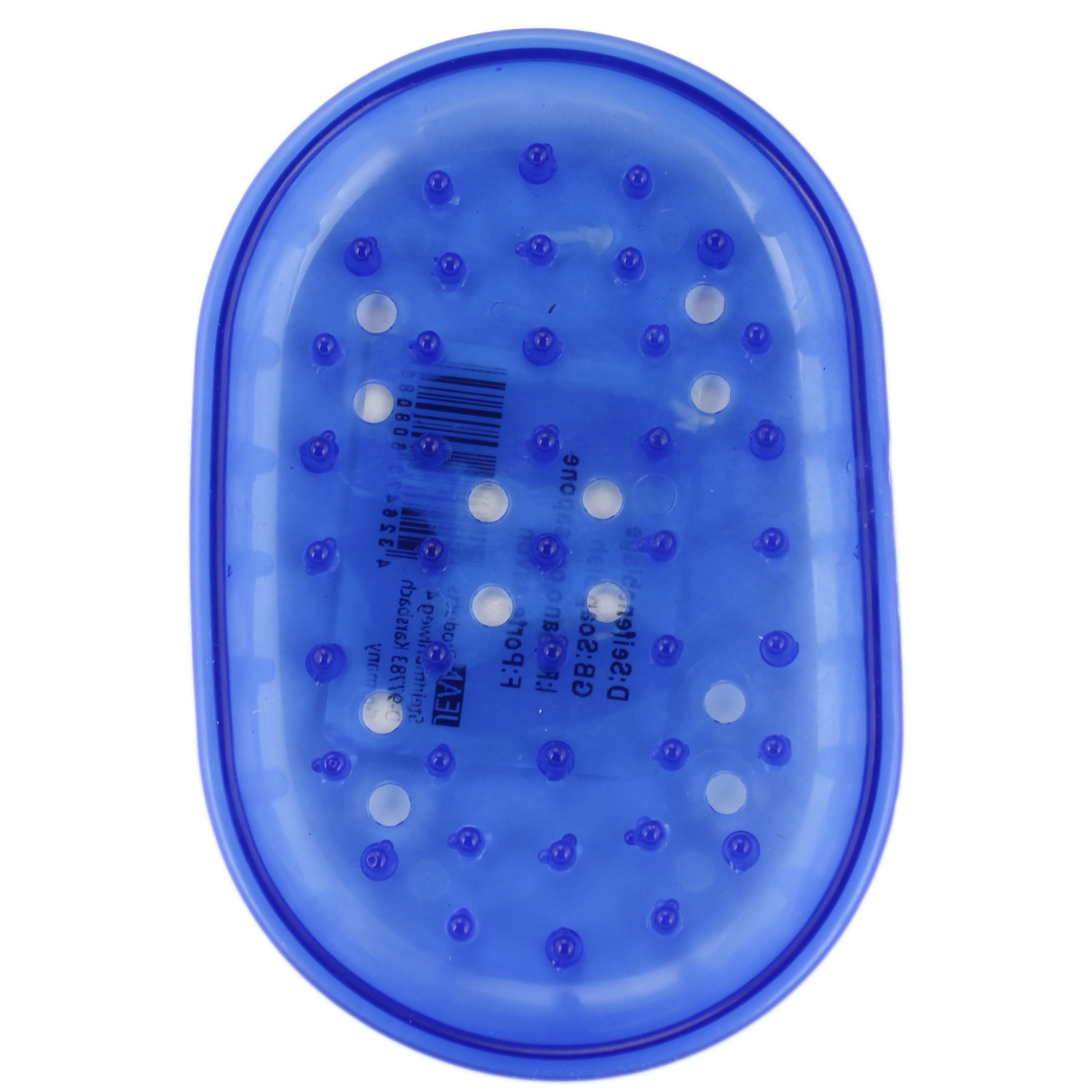 Seifenablage Oval aus Gummi in Blau