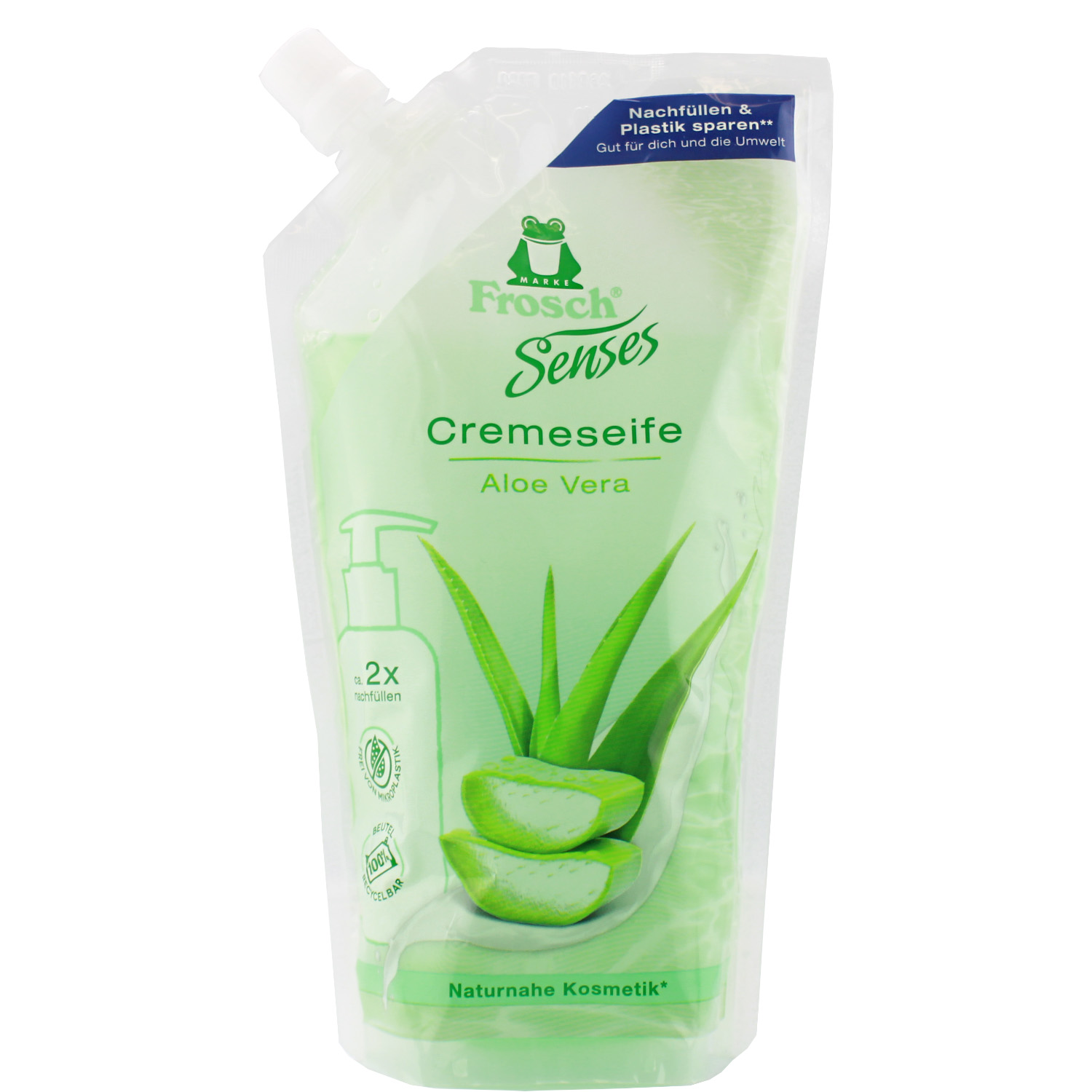Frosch Senses Aloe Vera Cremeseife im Nachfüllbeutel 500ml