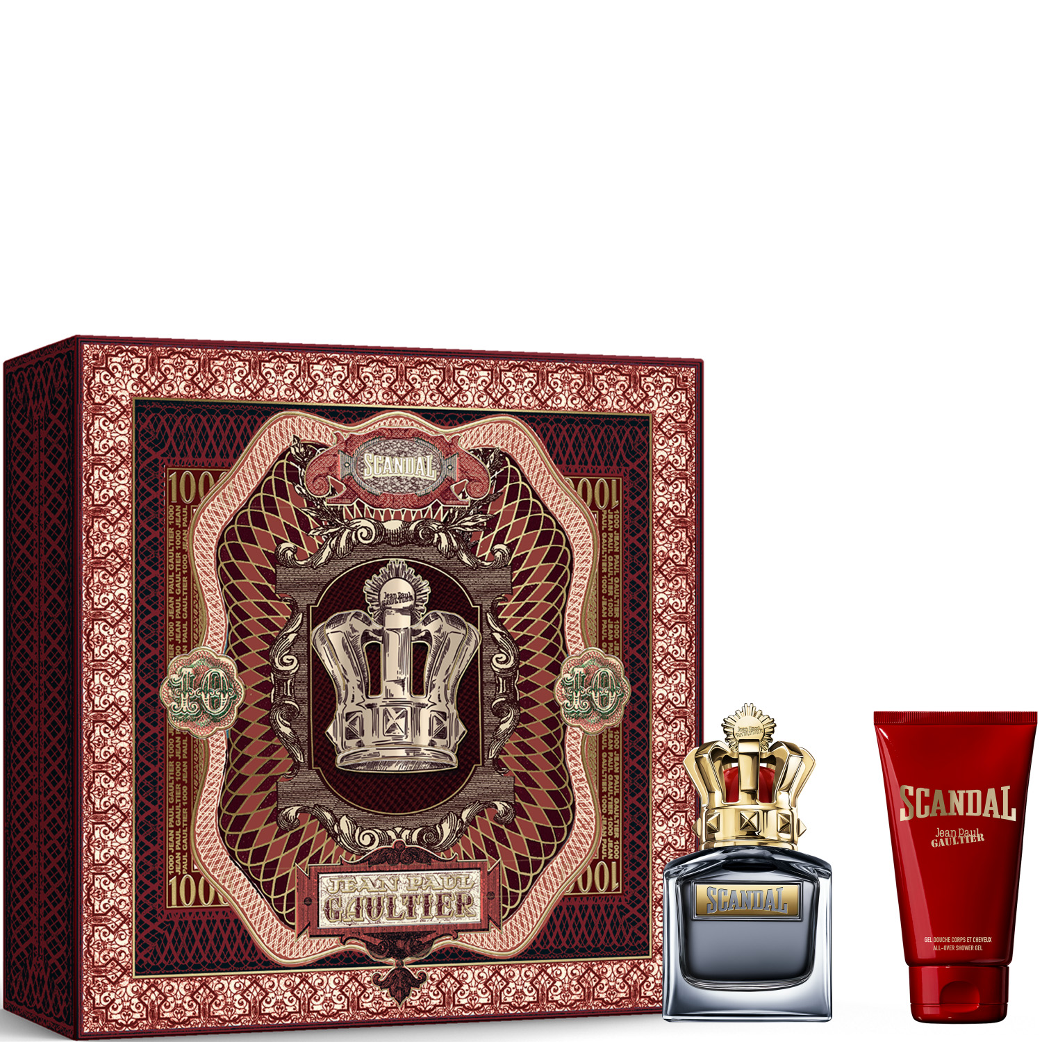 Jean Paul Gaultier Scandal Pour Homme Set Eau de Toilette 50ml & Shower Gel 75ml