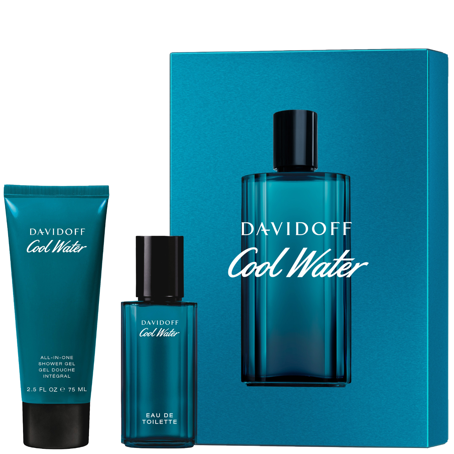 Davidoff Cool Water Set Eau de Toilette 40ml & Shower Gel 75ml