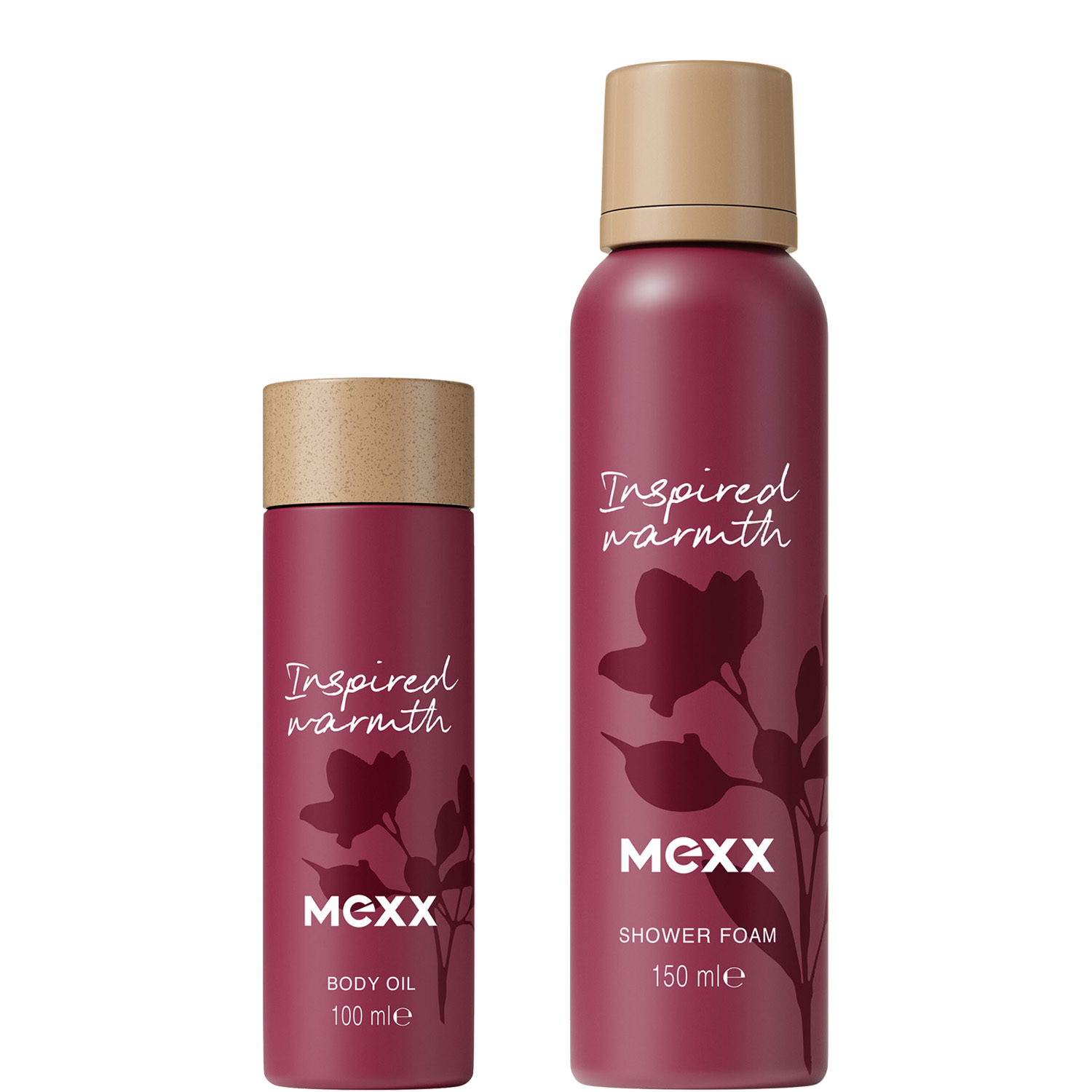 Mexx Inspired Warmth for Her Set Shower Foam150ml & Body Oil 100ml
