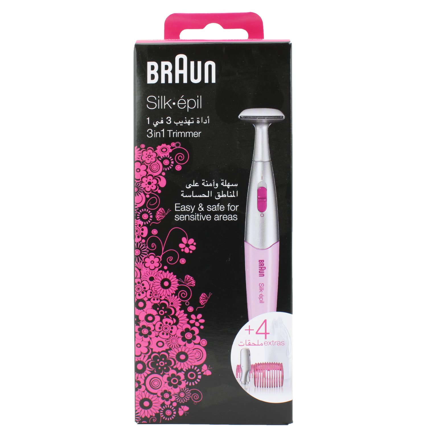 Braun Silk-épil FG1100 3in1 Bikinitrimmer Pink